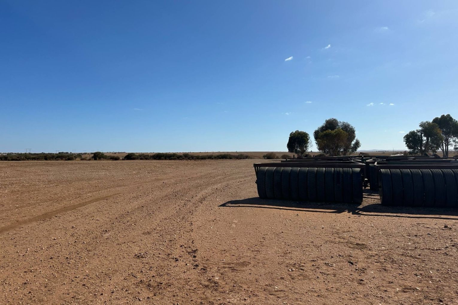 "Drought-stricken farmland near Barabba, in the state's Mid North". 