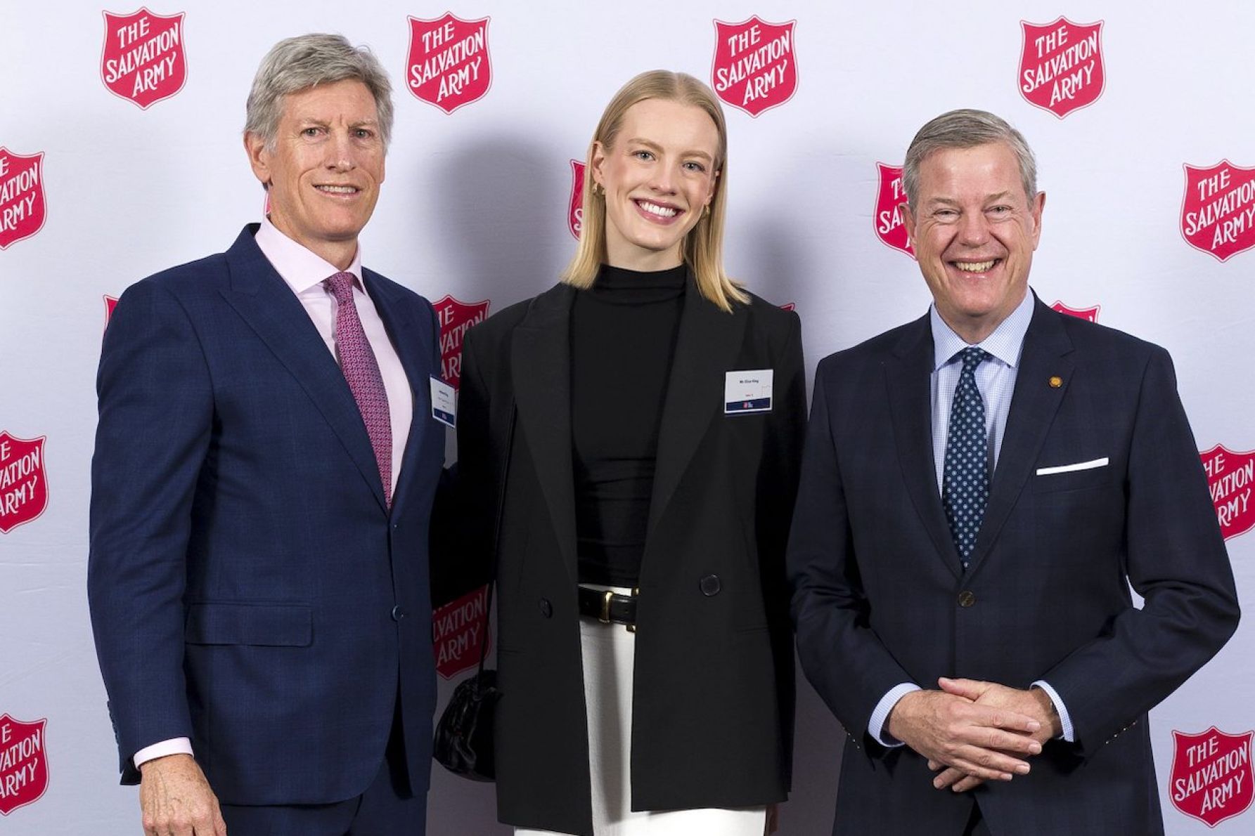 Andrew King, Eliza King and Tim Nicholls MP