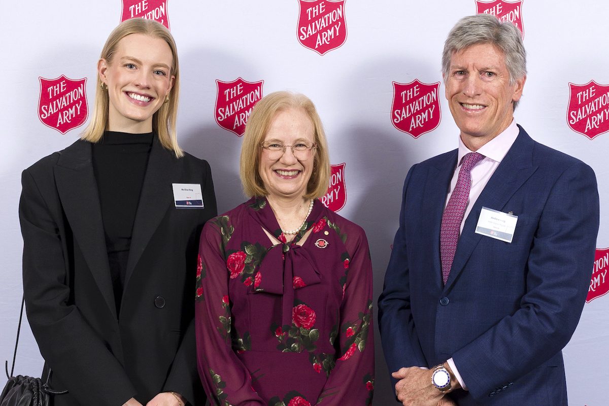 Eliza King, Queensland Governor Dr Jeannette Young and Andrew King
