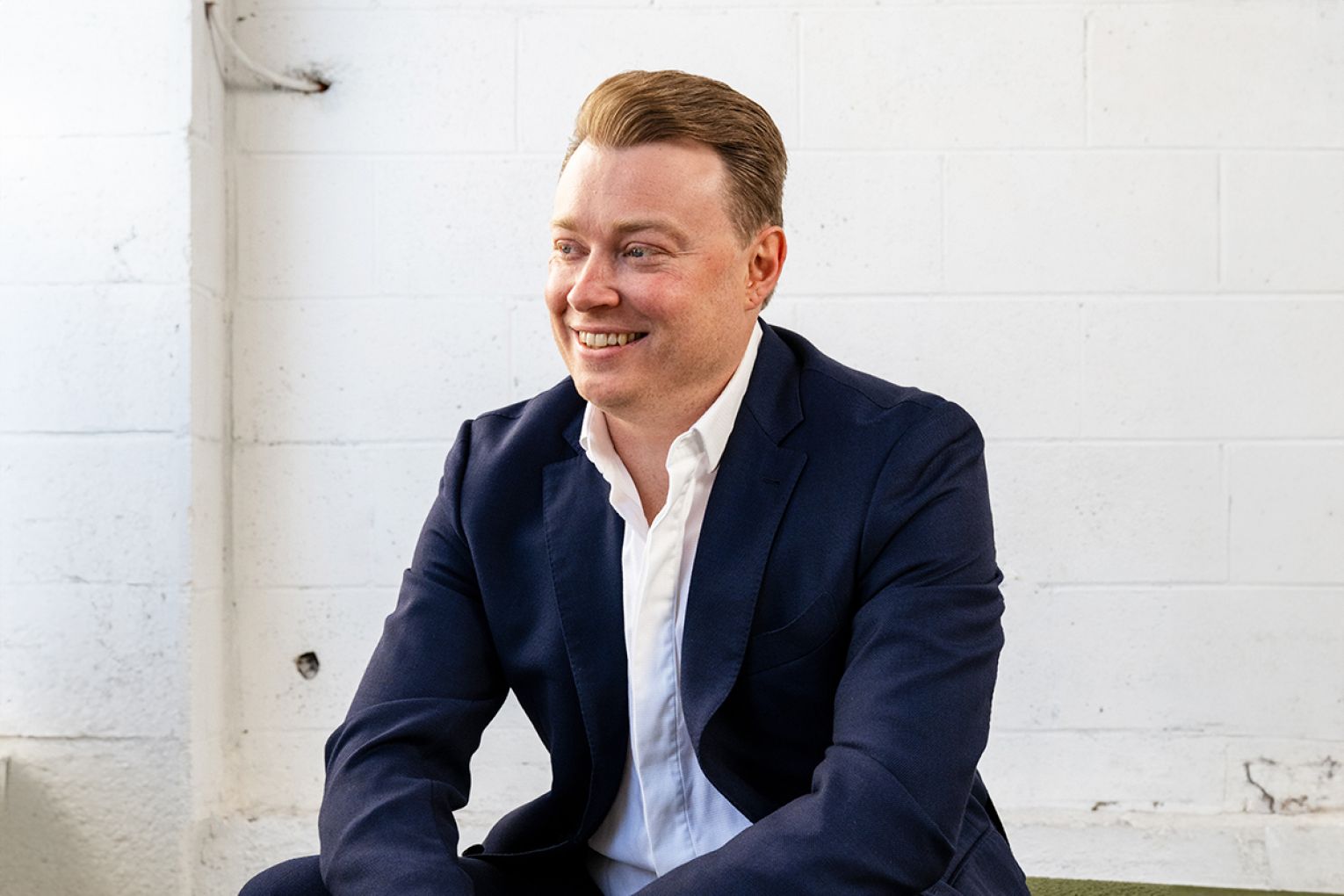 Greg Stevens won the Entrepreneurial Award at the 2025 40 Under 40 Awards. Photo: Jack Fenby/InDaily