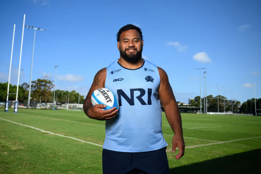 Wallabies prop Taniela Tupou is set to play in the Waratahs' tour match against the Lions. Photo: Dan Himbrechts/aAP