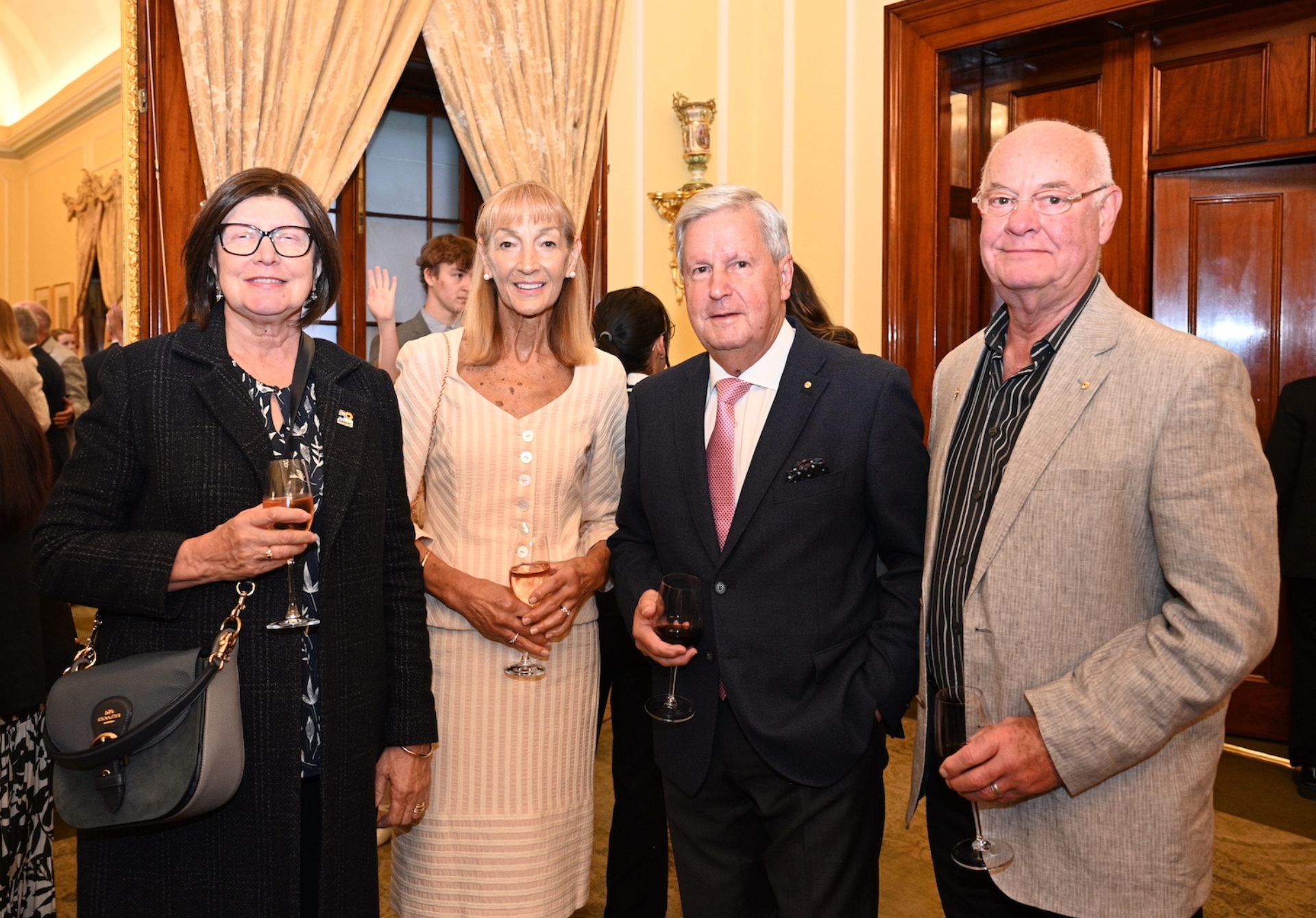Christine Dennis, Dayle Baker, Rear Admiral Kevin Scarce and Chris Baker