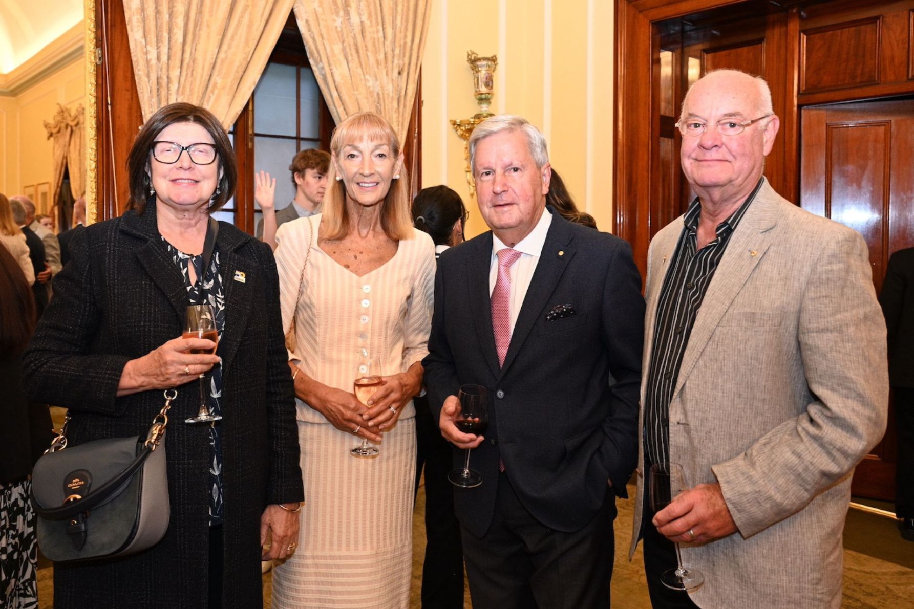 Christine Dennis, Dayle Baker, Rear Admiral Kevin Scarce and Chris Baker