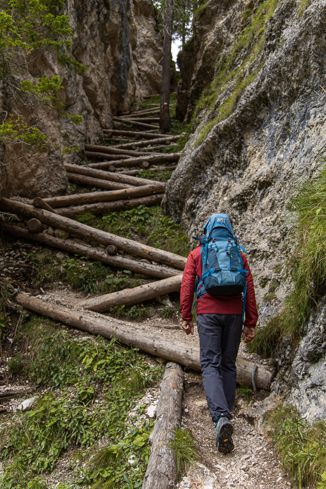 There are many steep sections, which my guide Walter takes slow and steady.