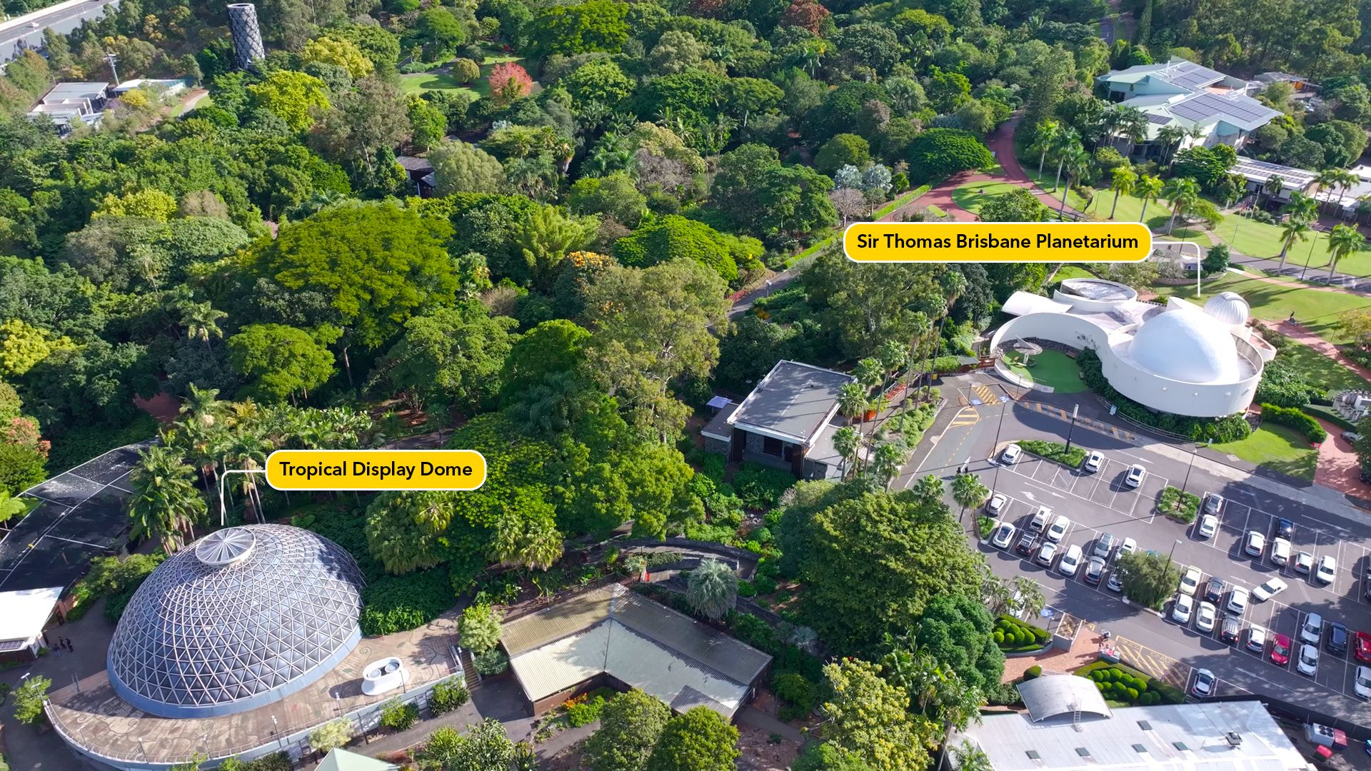 Mt Coot-tha's Tropical Display Dome and Sir Thomas Planetarium