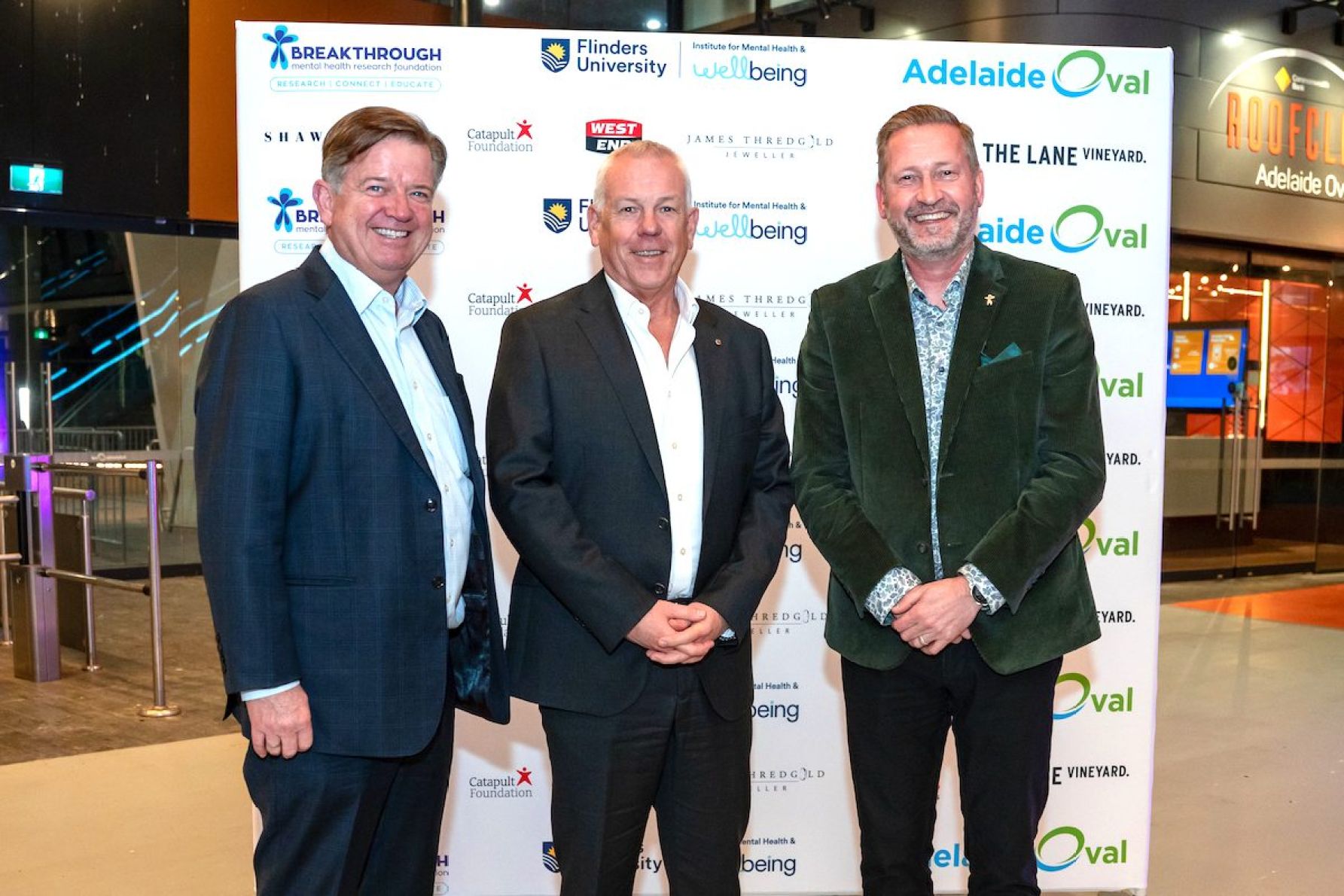 David Upton, Police Commissioner Grant Stevens and John Mannion