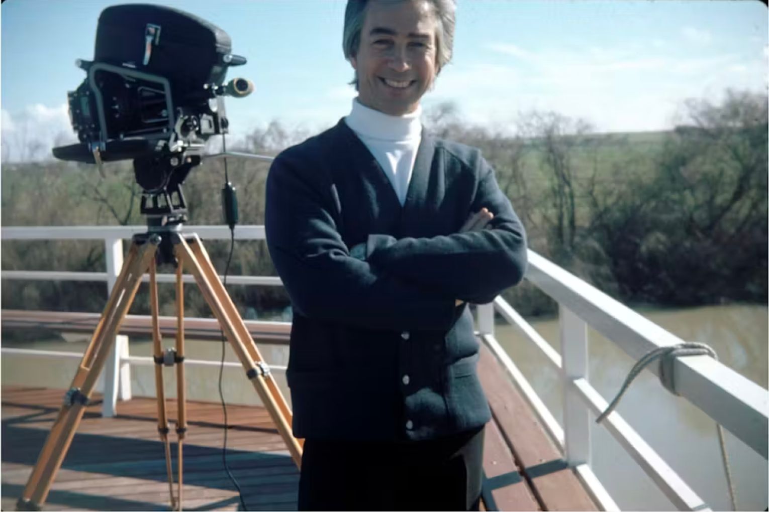Don Dunstan, then premier of South Australia, around 1972 when the South Australian Film Corporation was established. Photo: State Library of South Australia B 64310/106