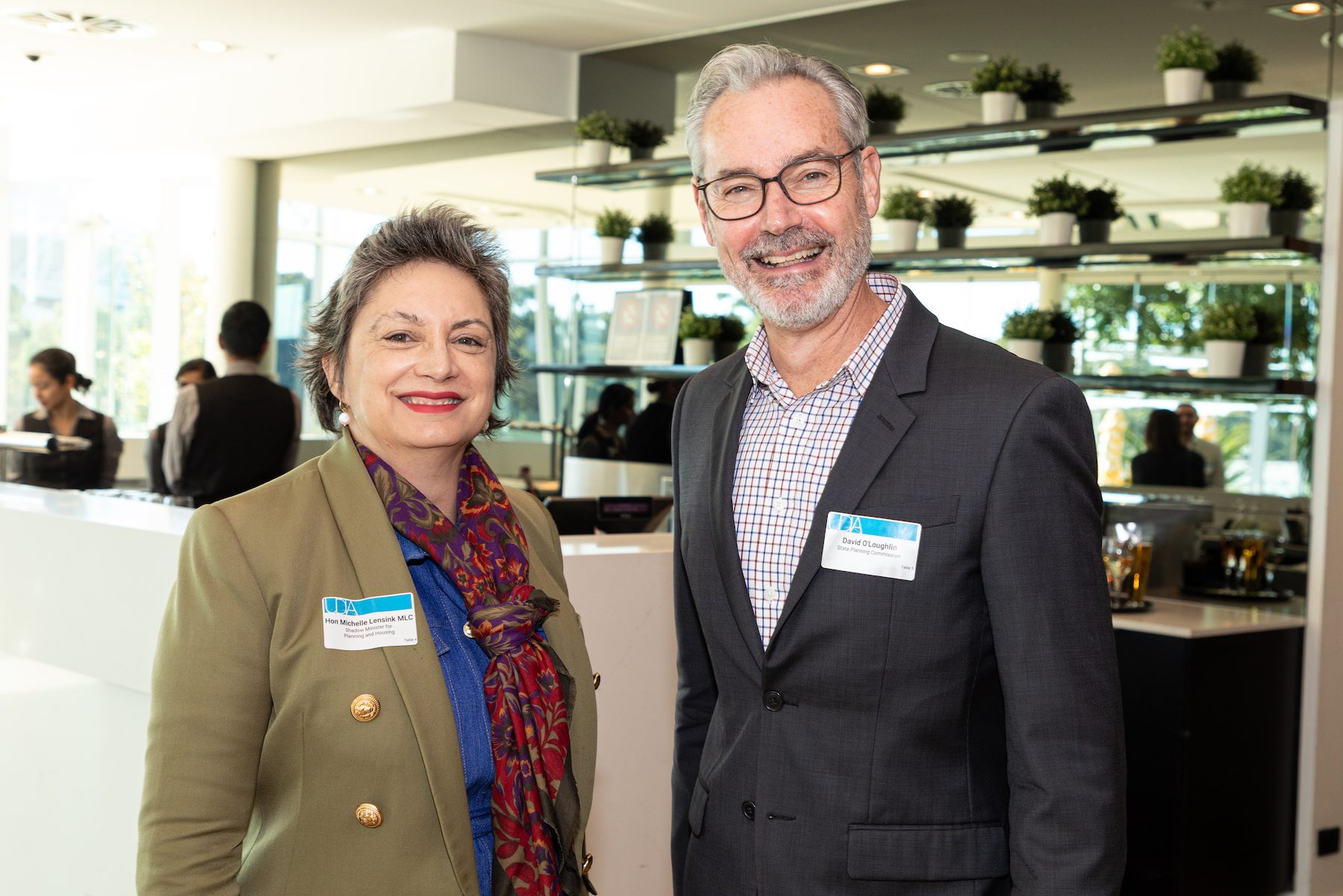 Michelle Lensink MLC and David O'Loughlin