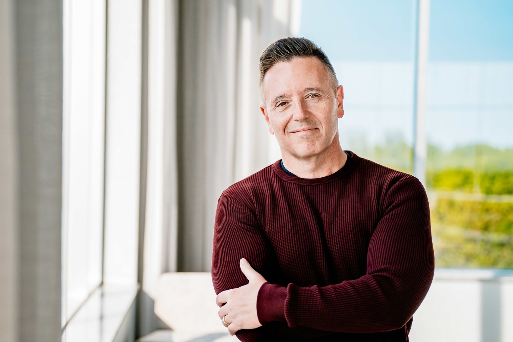 Psychic medium John Edward prepares for his public events with chocolate or coffee.