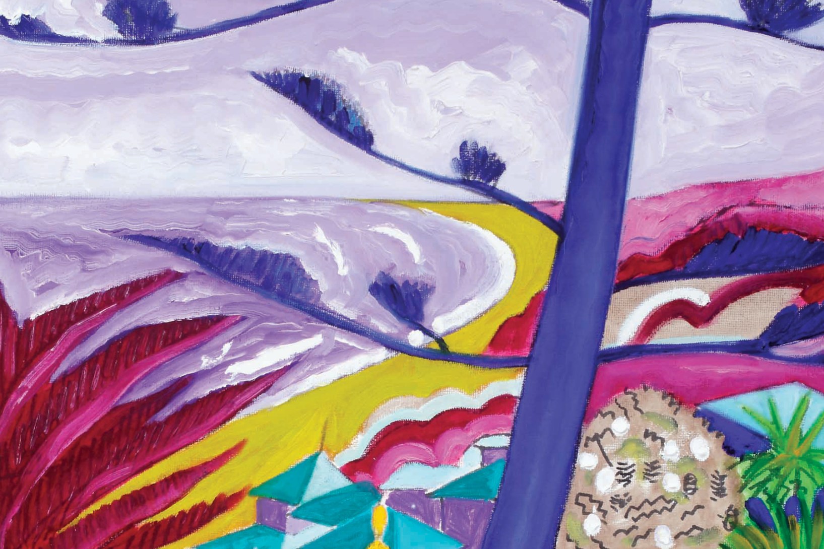 A detail from Stradbroke Island (Blue pines), 2002, by Luke Roberts, part of the Redland Art Gallery Collection. Photo: Carl Warner