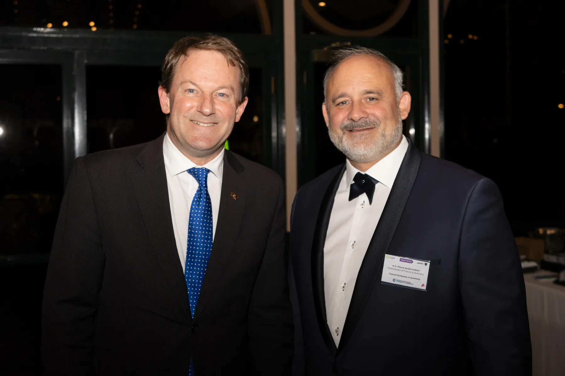 Josh Teague MP and French Ambassador Pierre-André Imbert