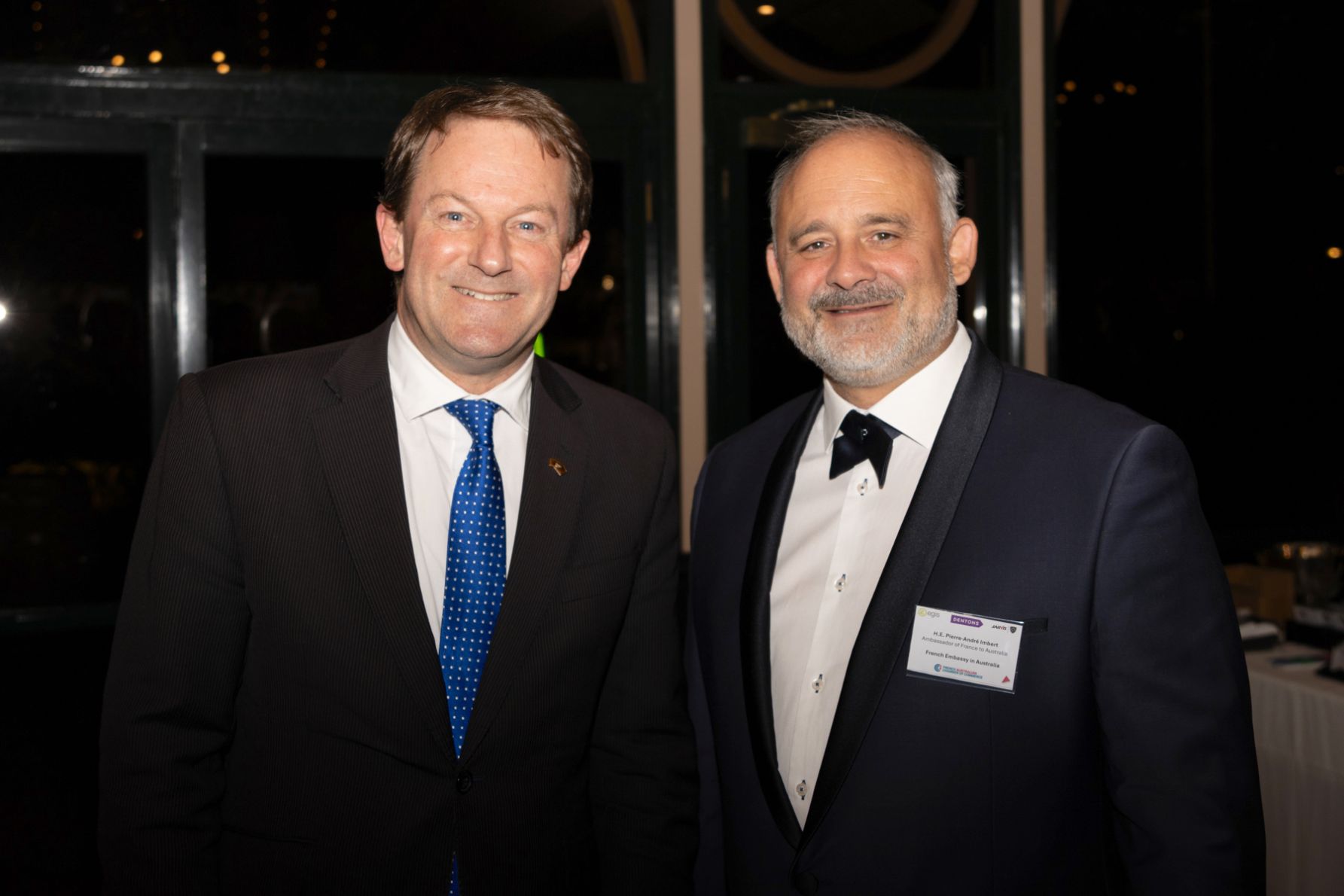 Josh Teague MP and French Ambassador Pierre-André Imbert