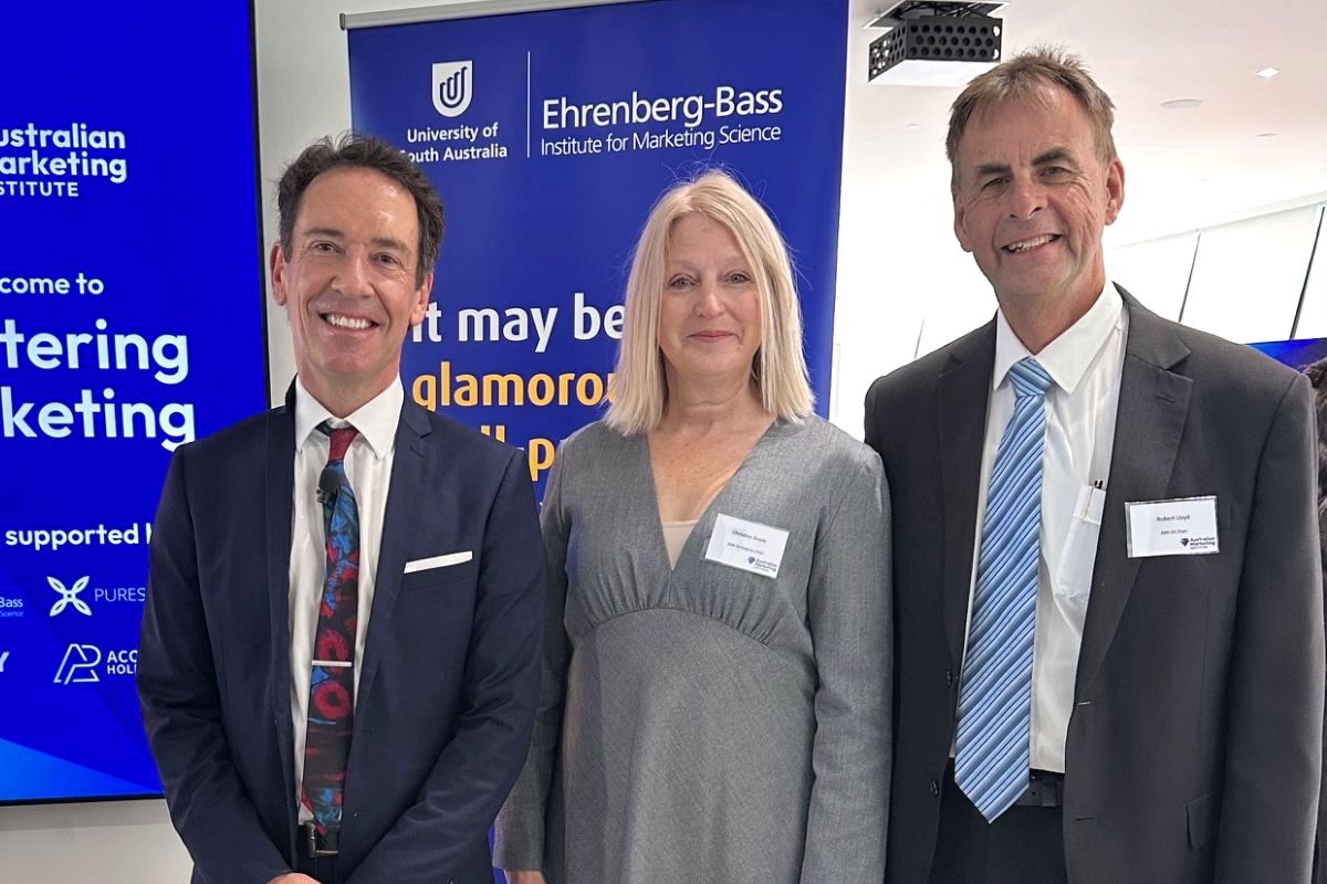 Professor Byron Sharp, Christine Evans and Robert Lloyd