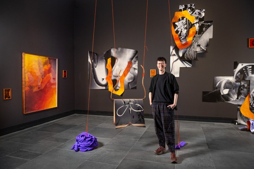 Installation view: Jack Ball with Heavy Grit in Ramsay Art Prize 2025, Art Gallery of South Australia, Adelaide; photo: Saul Steed.