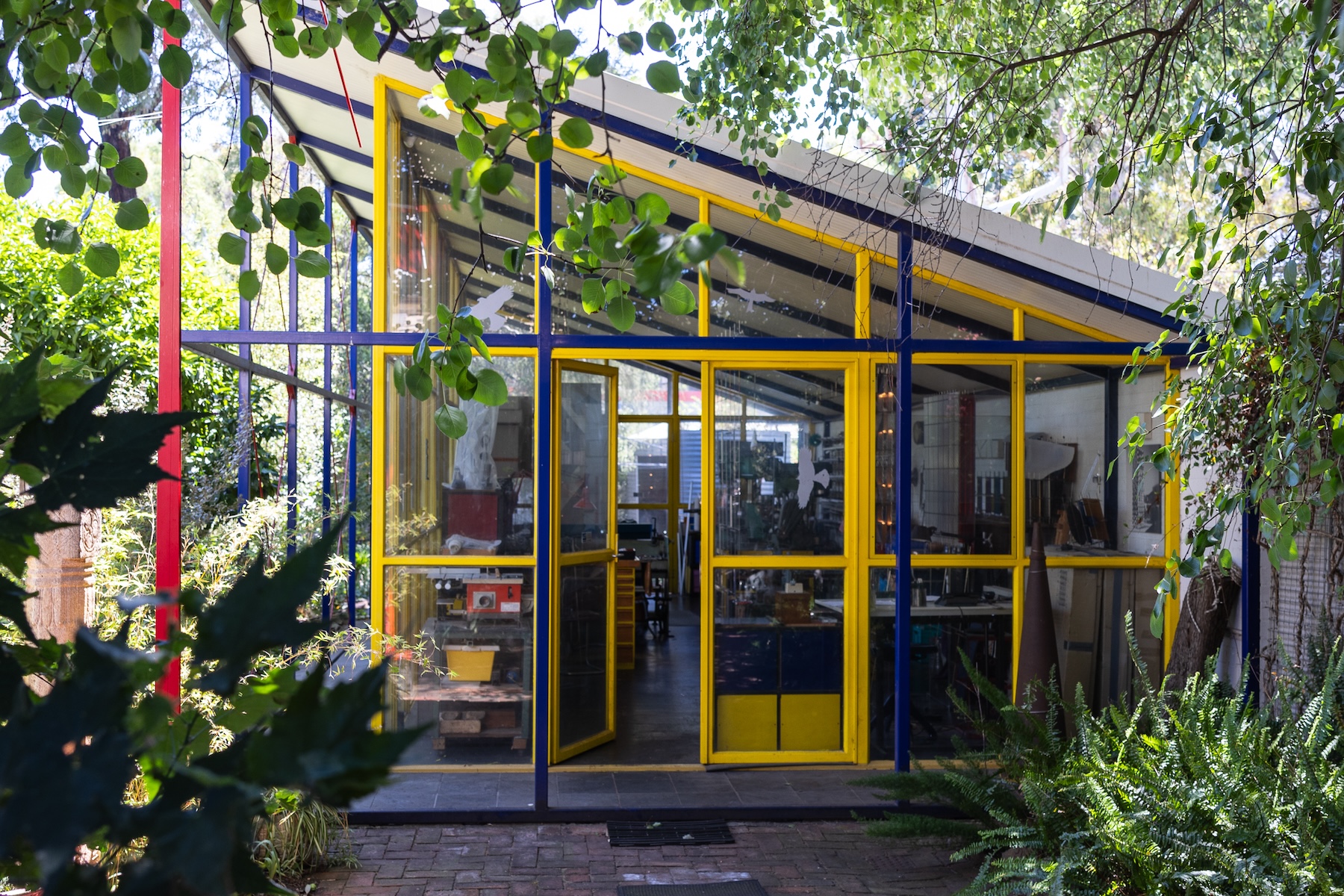 Frank Bauer's Goodwood home studio. Photo: Sia Duff / Supplied