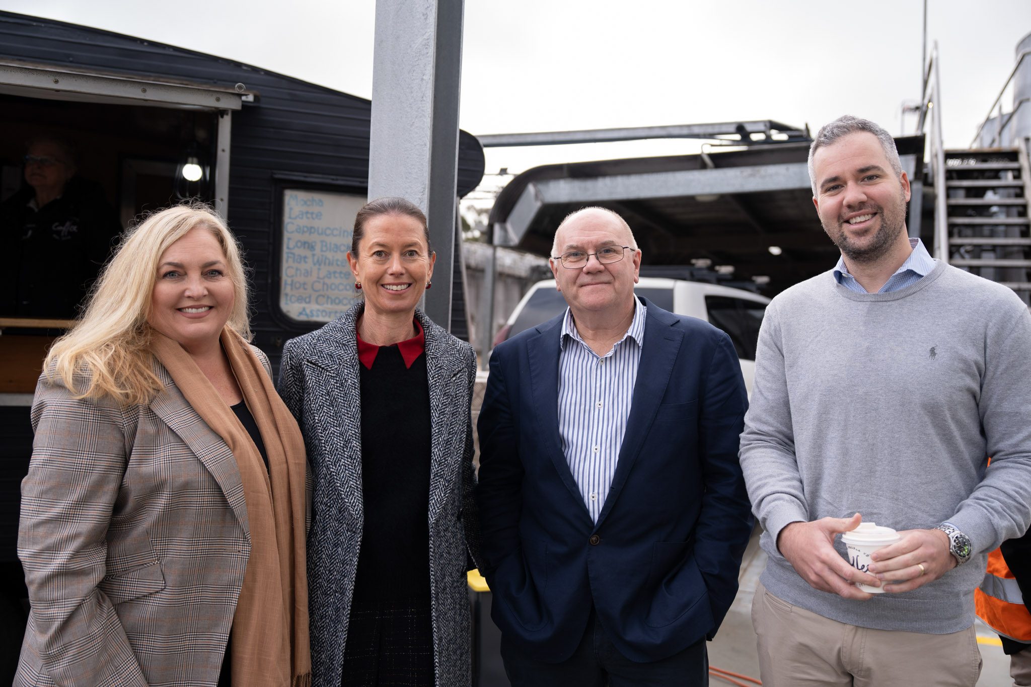 Shirley Fraser, Prue Deniz, Martin Cole and Rob Malinauskas