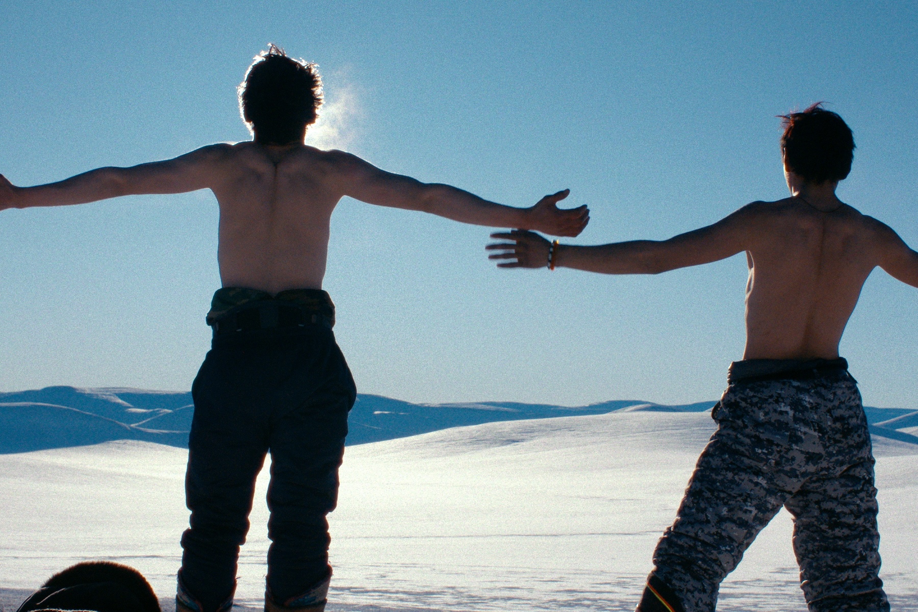 An Adelaide production crew followed two young Mongolian men undertaking an icy rite of passage. Photo: Repeater Productions / Supplied