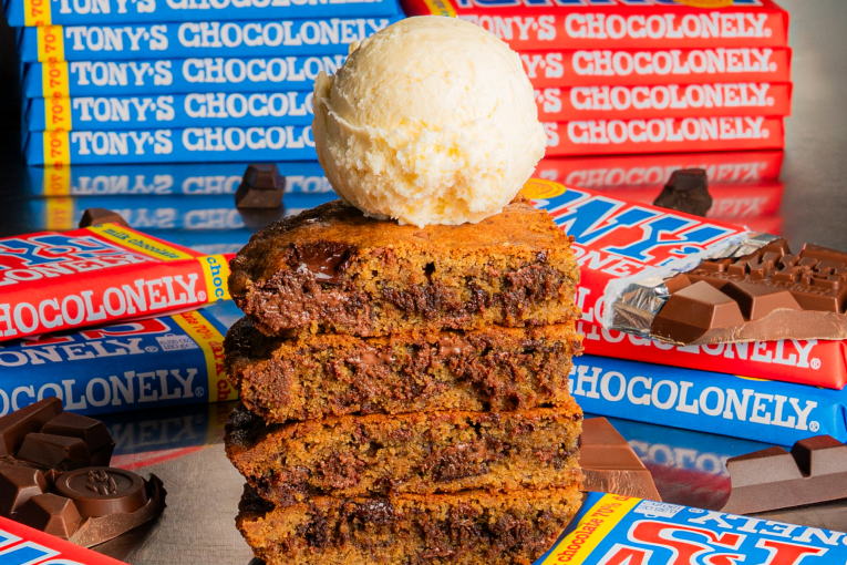 Thumbnail for Gelato Messina and Tony’s Chocolonely have released a molten cookie pie that’s made for winter nights