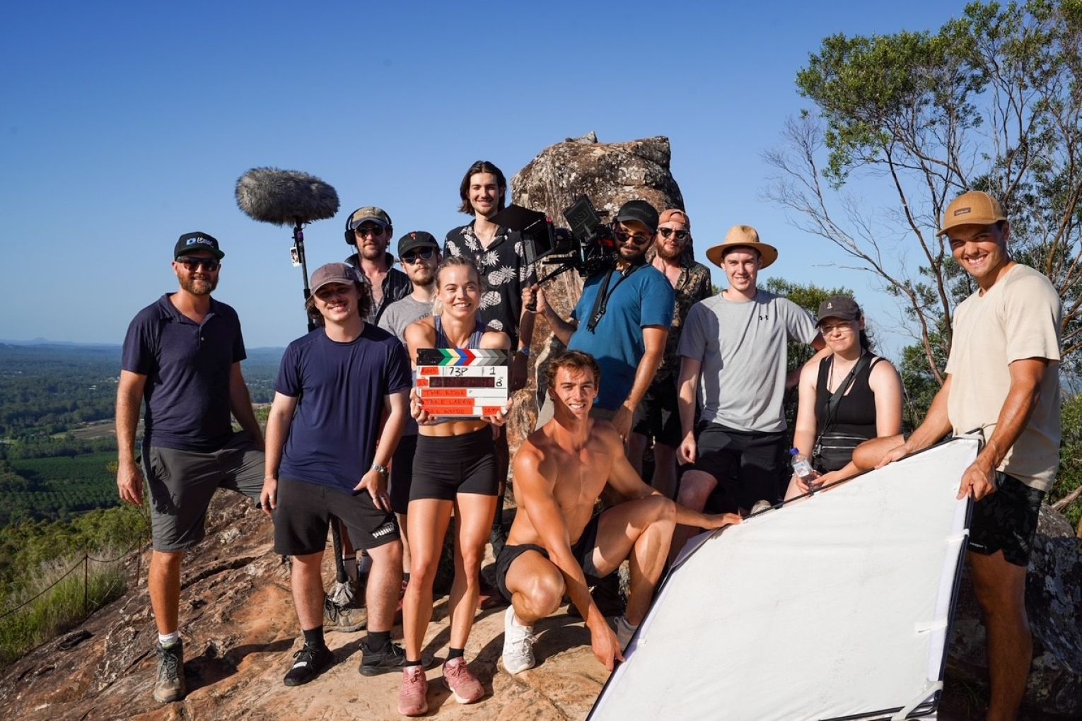 The Edge cast and crew at Mt Ngungun