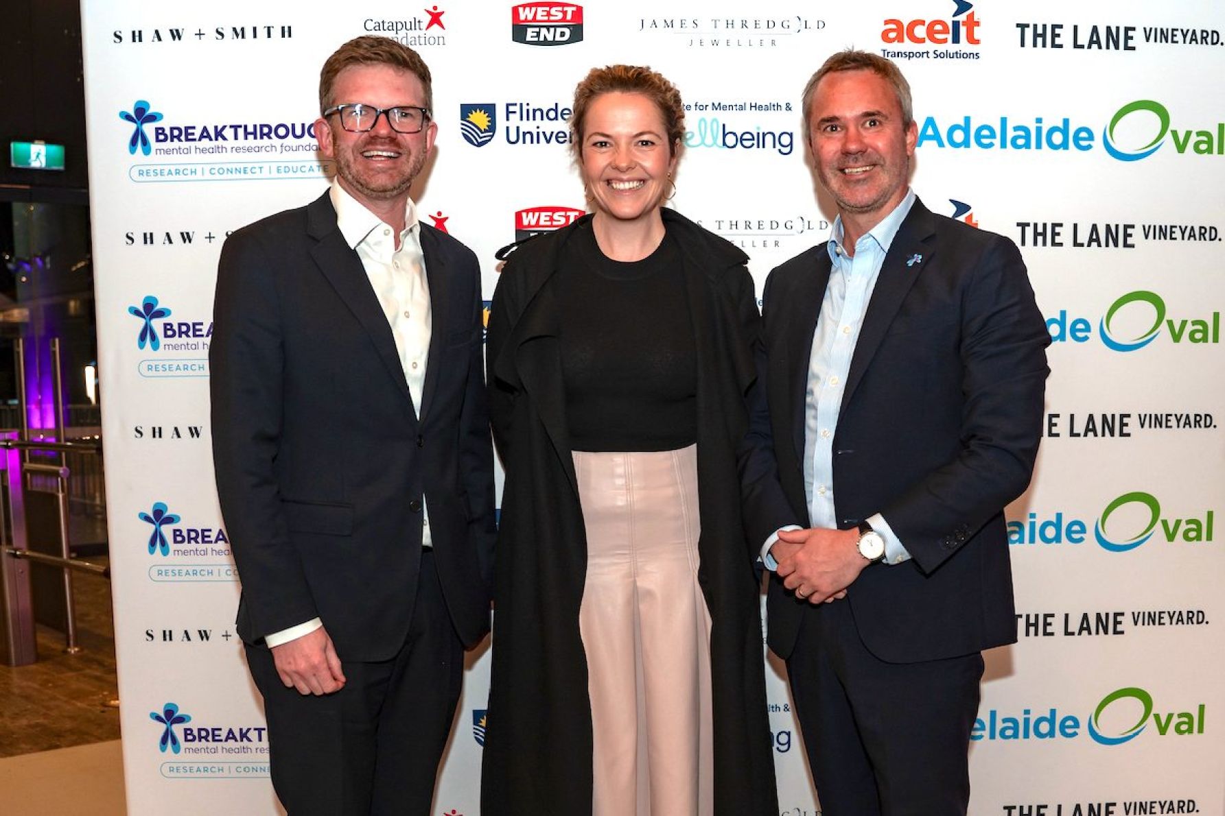 Health Minister Chris Picton MP, Nadia Clancy MP and Ben Bishop