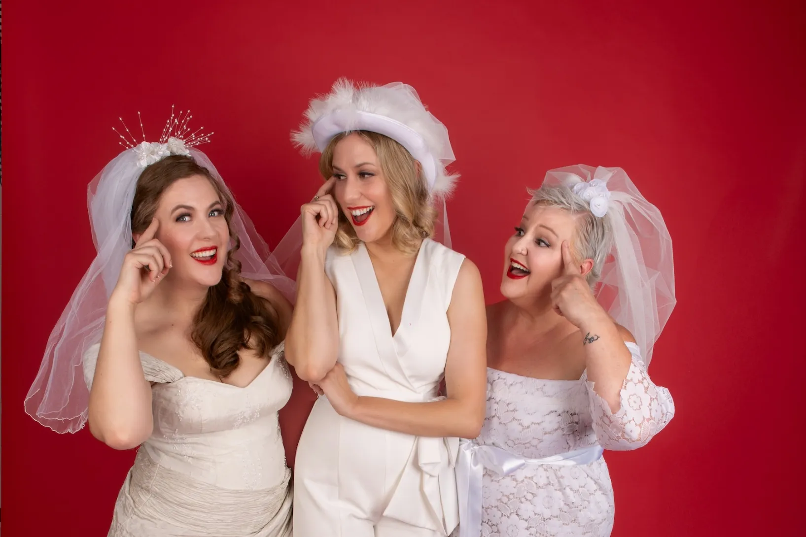 Joanne Hartstone, Jess Beck and Annie Slade star in The Smart Girl's Guide to Breaking Up. Photo: Frank Lynch / Supplied