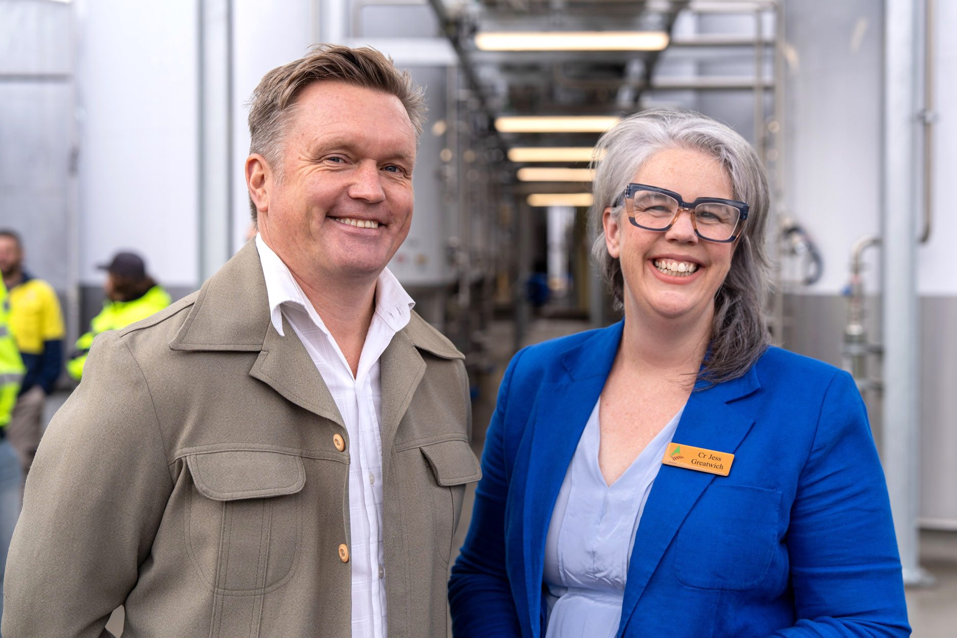 Toby Barlow and Barossa councillor Jess Greatwich