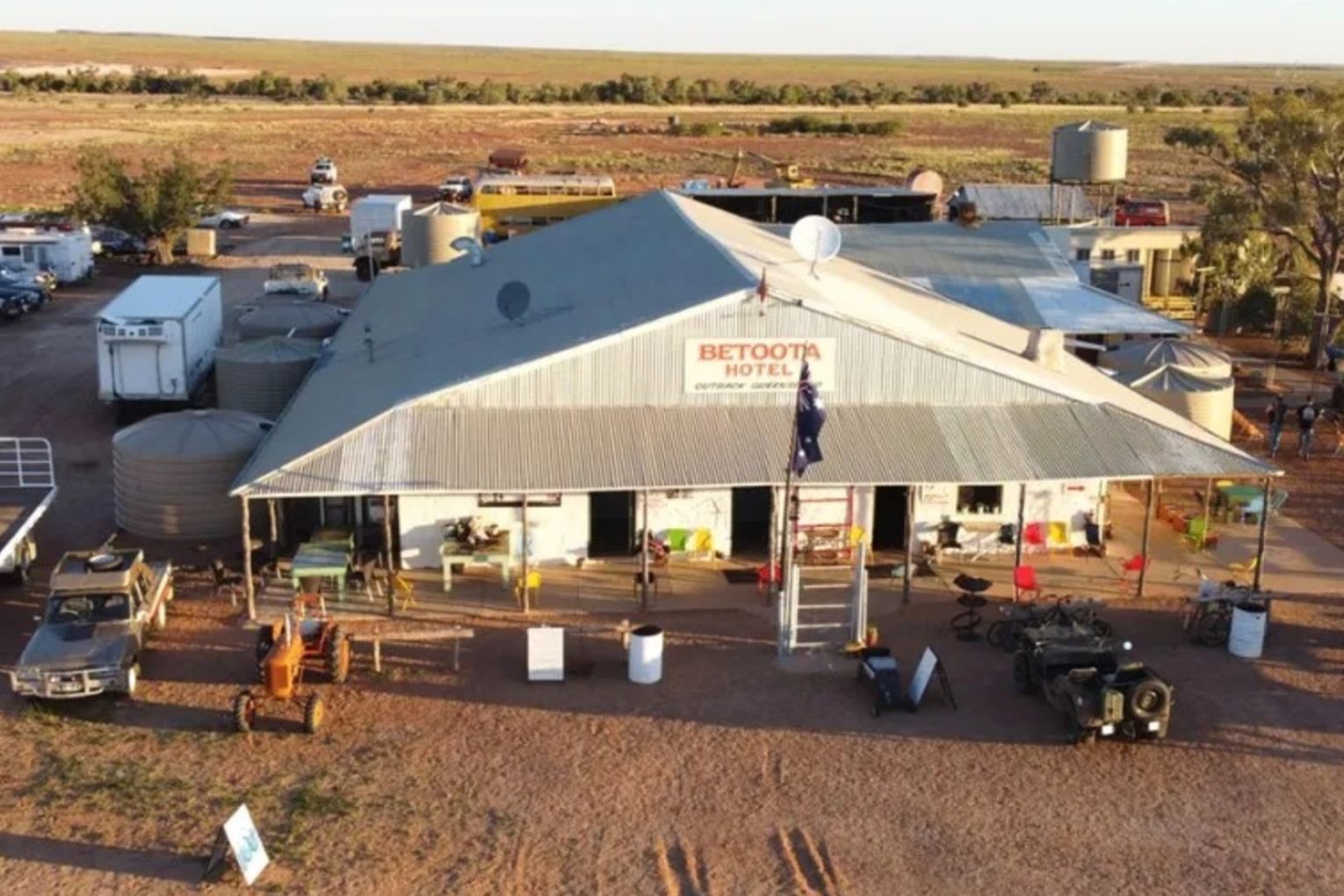 The population of Betoota will go from zero to 500 when the tiny outpost hosts its first music festival at its storied outback watering hole.