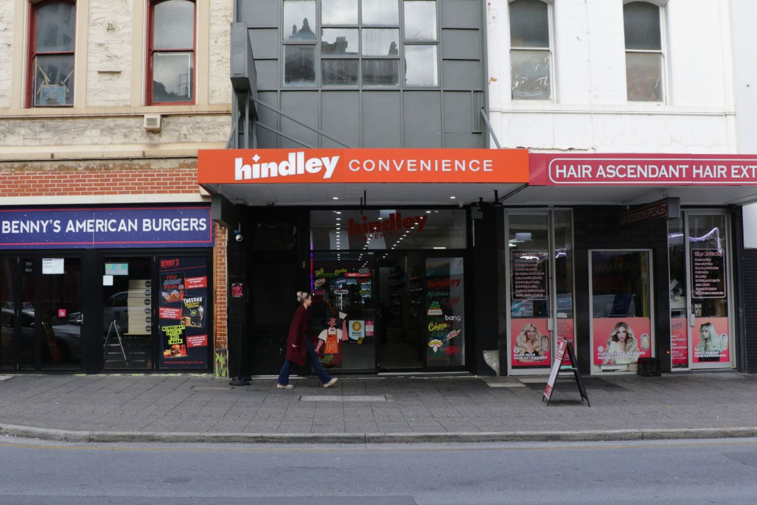 Convenience retail plugged holes in Hindley Street's retail vacancies. Photo: Helena Snelling/InDaily