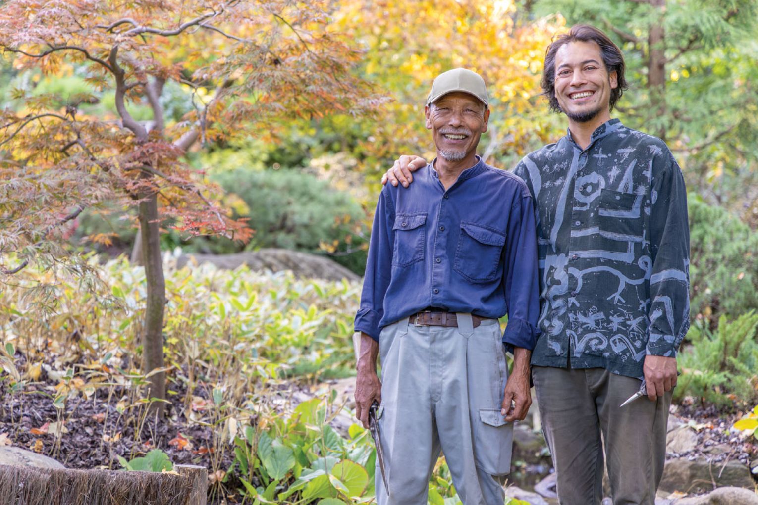The father and son are among few expert Japanese gardeners in Australia, and say this garden is one of the most authentic in the country.