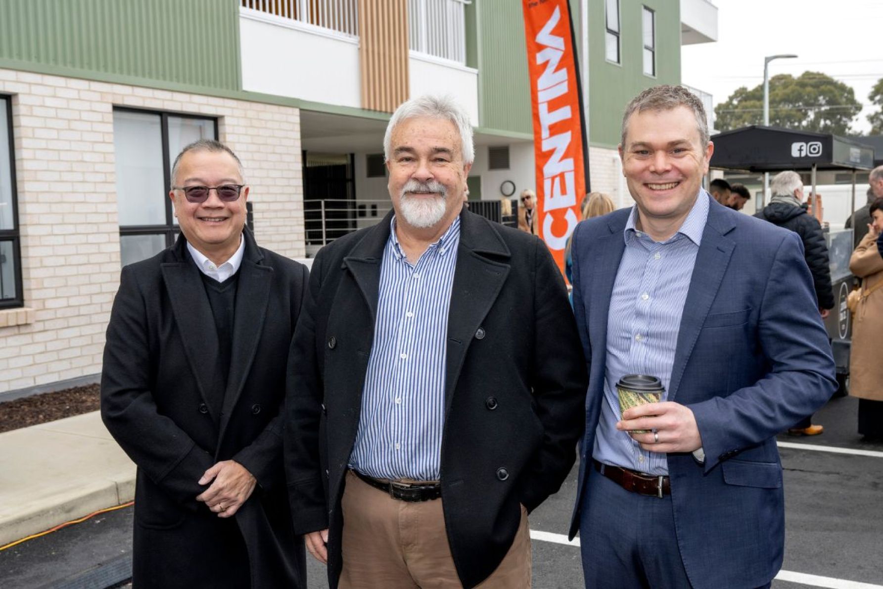 Aaron Chia, Leigh Garrett and Geoff Slack