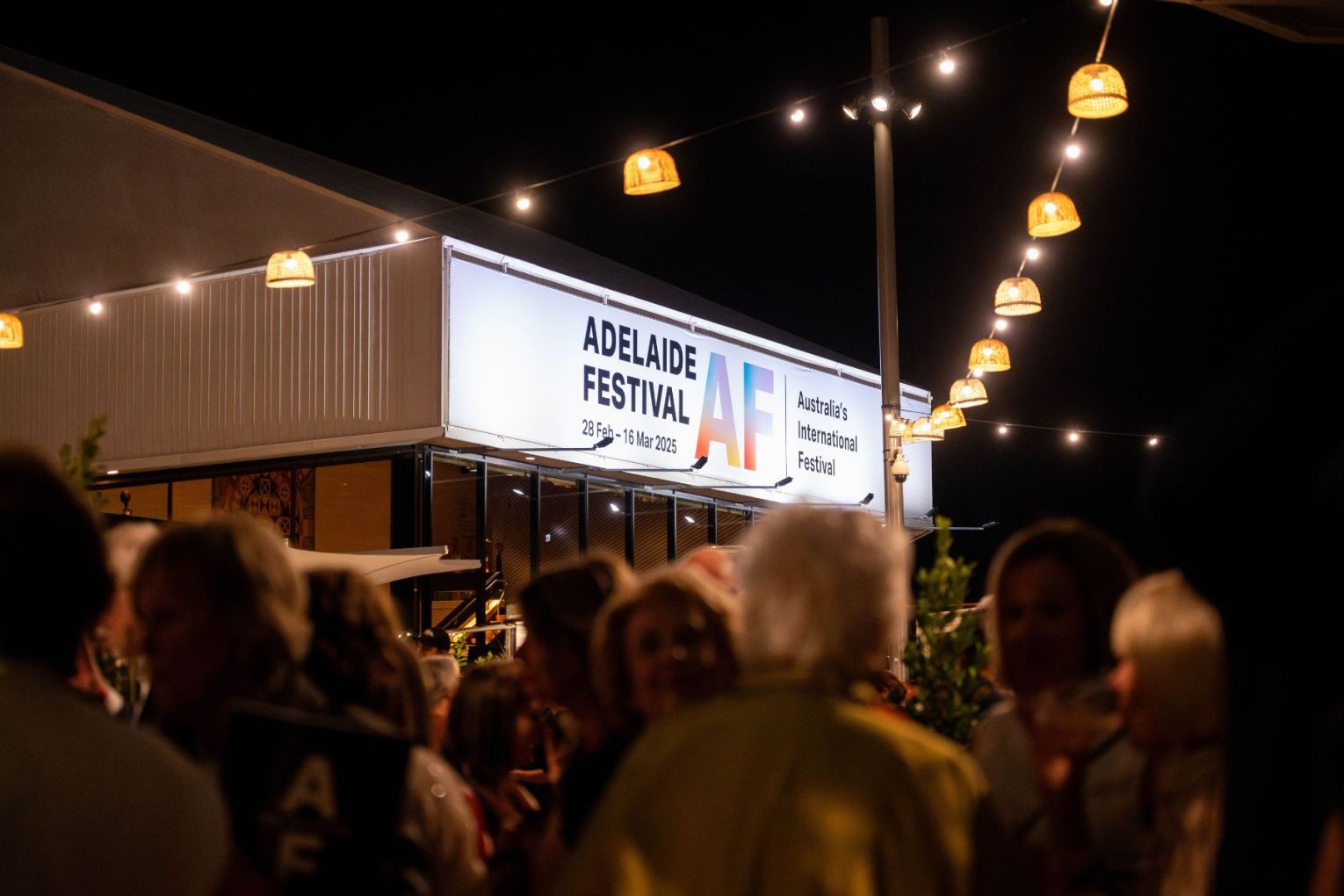 The Adelaide Festival courtyard this year. Photo: Morgan Sette. 