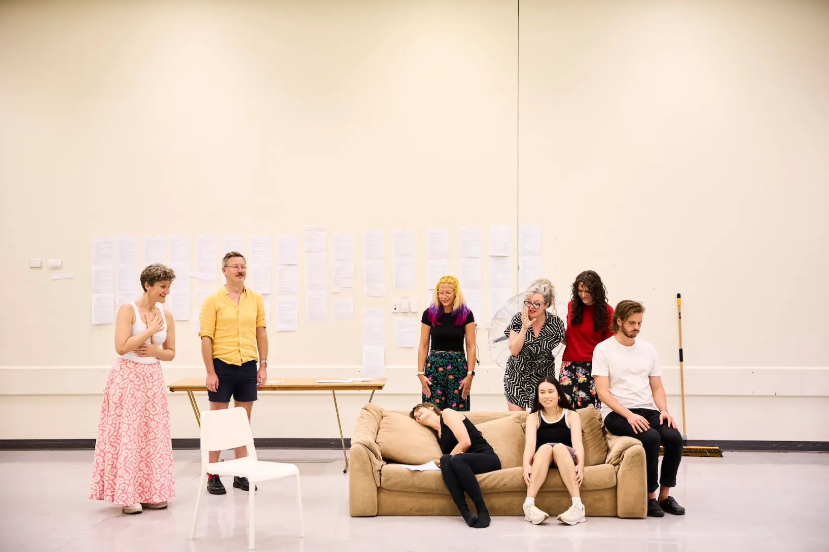 Mama Does Derby in rehearsal. Photo: Claudio Raschella / Supplied