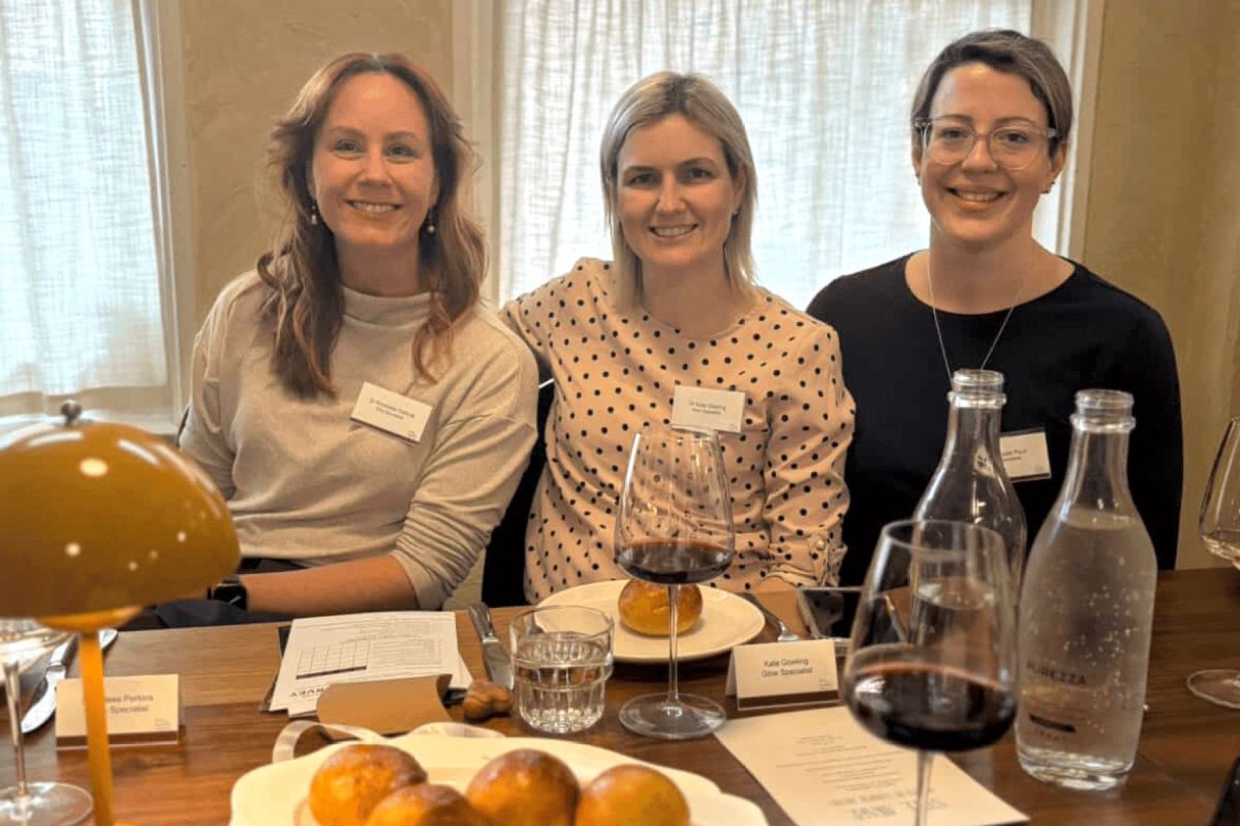 Dr Anneliese Perkins, Dr Kate Gowling and Dr Charlotte Paull