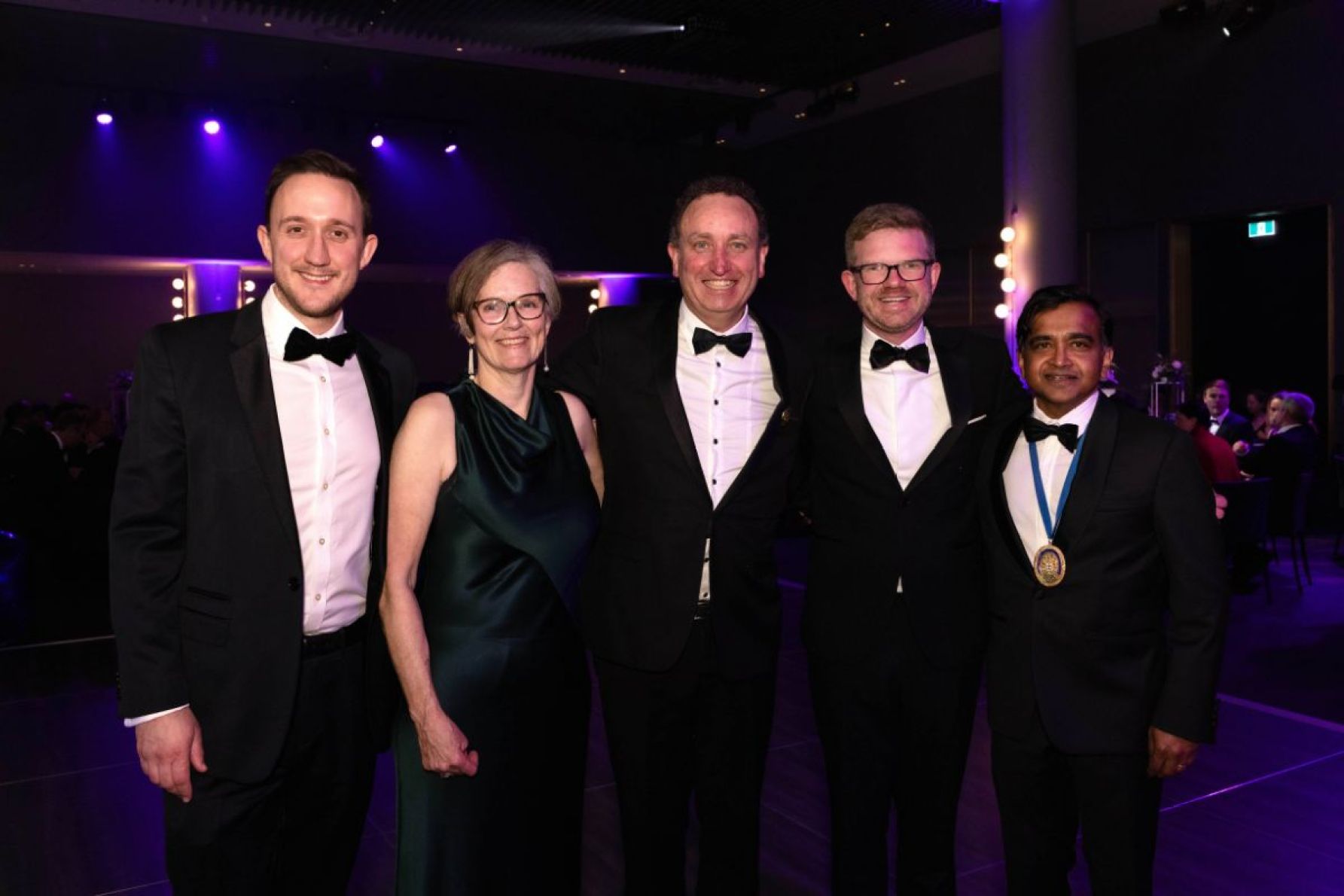 Louis Papilion, Bridget Sawyer, John Williams, Chris Picton and Peter Subramaniam