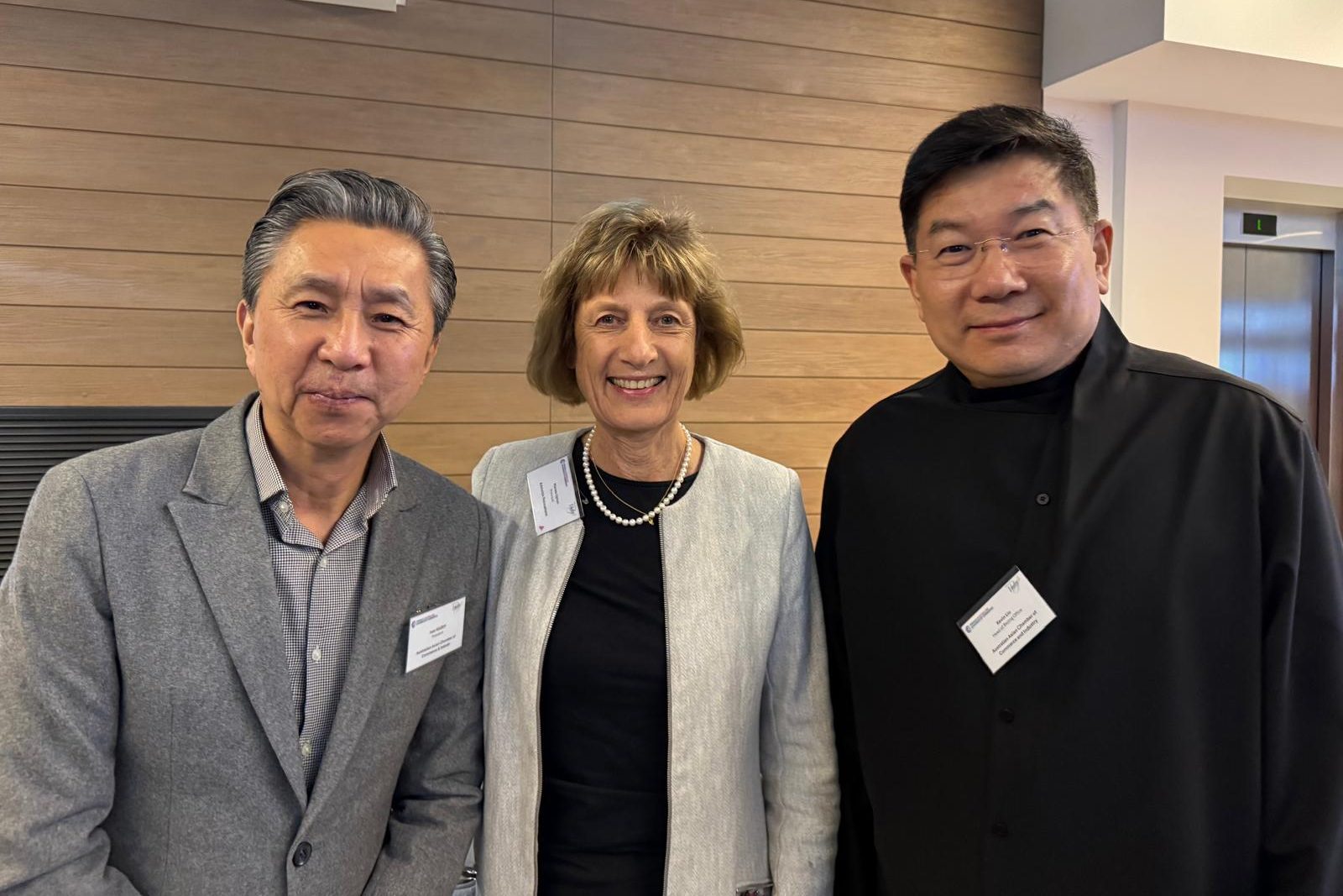 Ivan Kaukov, Maree Upton and Kevin Liu