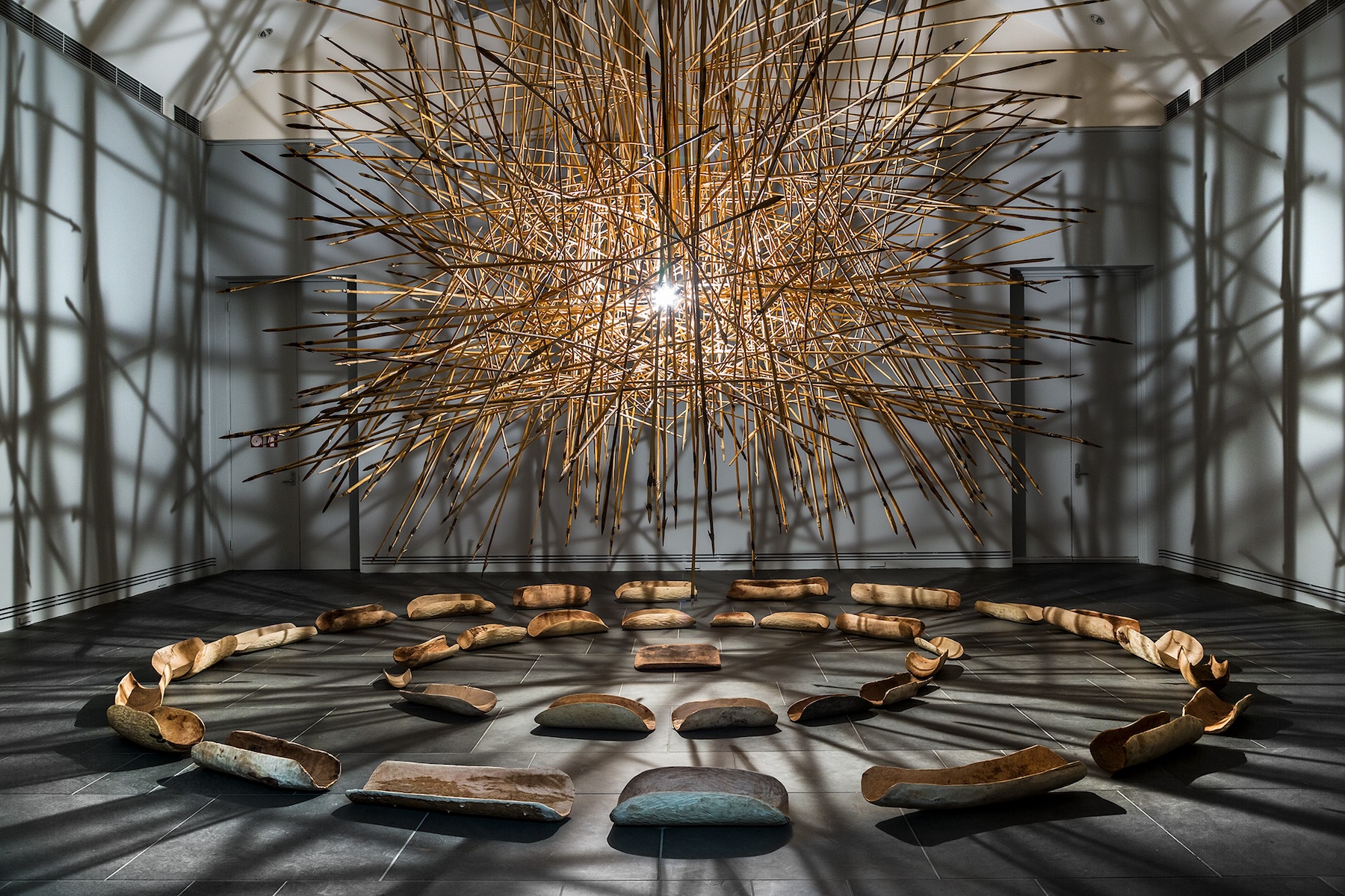 Installation view, Kuḻaṯa Tjuṯa, 2017. Photo: Saul Steed / Art Gallery of South Australia