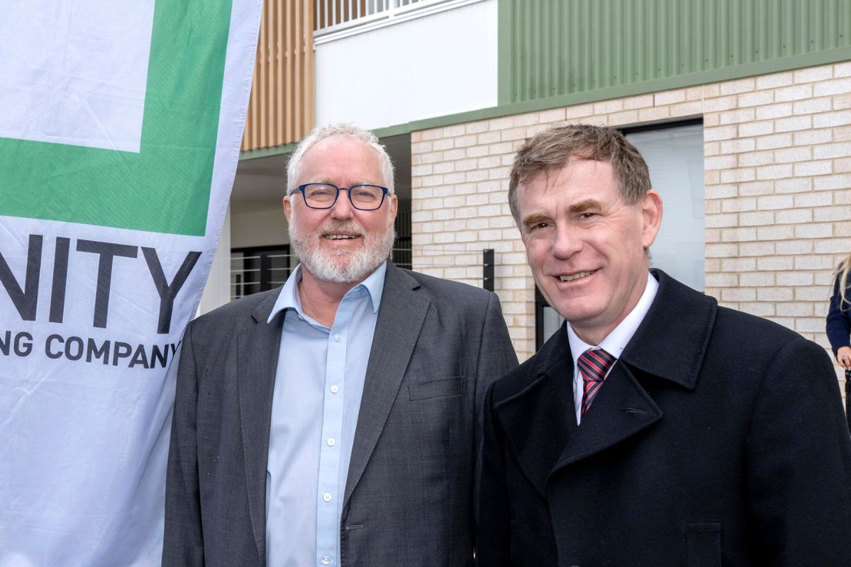 Matthew Woodward and Planning Minister Nick Champion