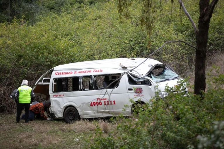 Thumbnail for Six injured as wedding guests’ minibus crashes