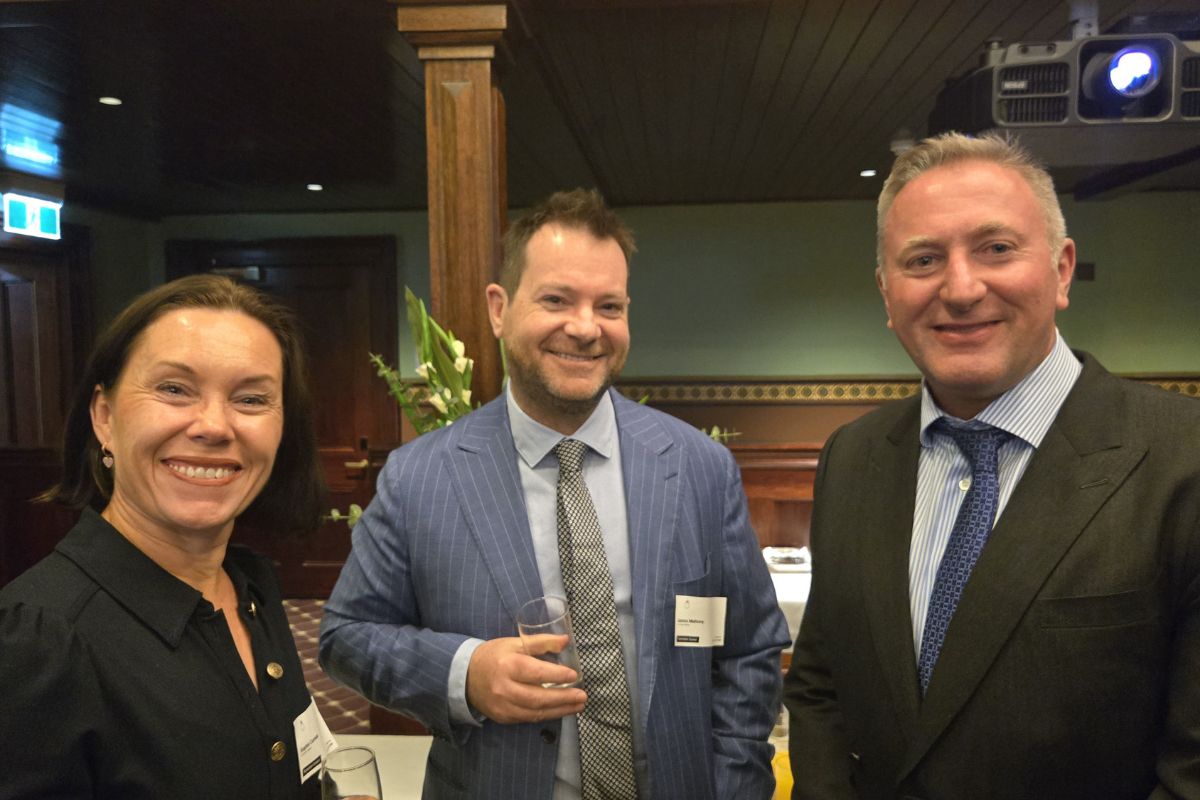 Sophie Carman, James Mahony and The Honourable President Justice Steven Dolphin