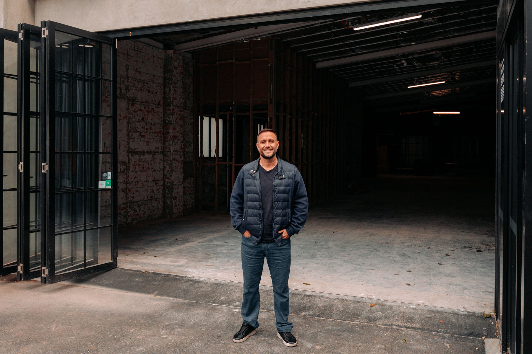 Michael Tassis at the Wandoo Street site that will soon be home to Aunty | Credit: Mitch Fresta for Tassis Group