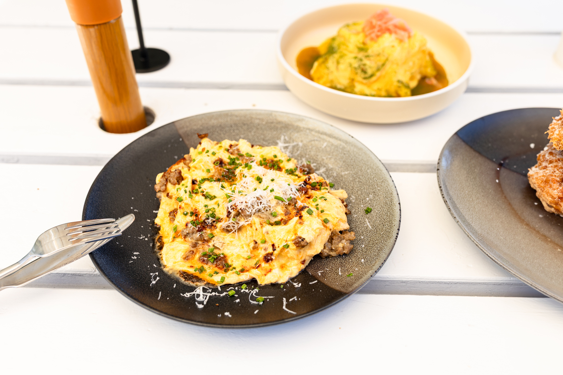 Spicy Longganisa scramble at Dayo Cafe, photo: Jade Quinlivan