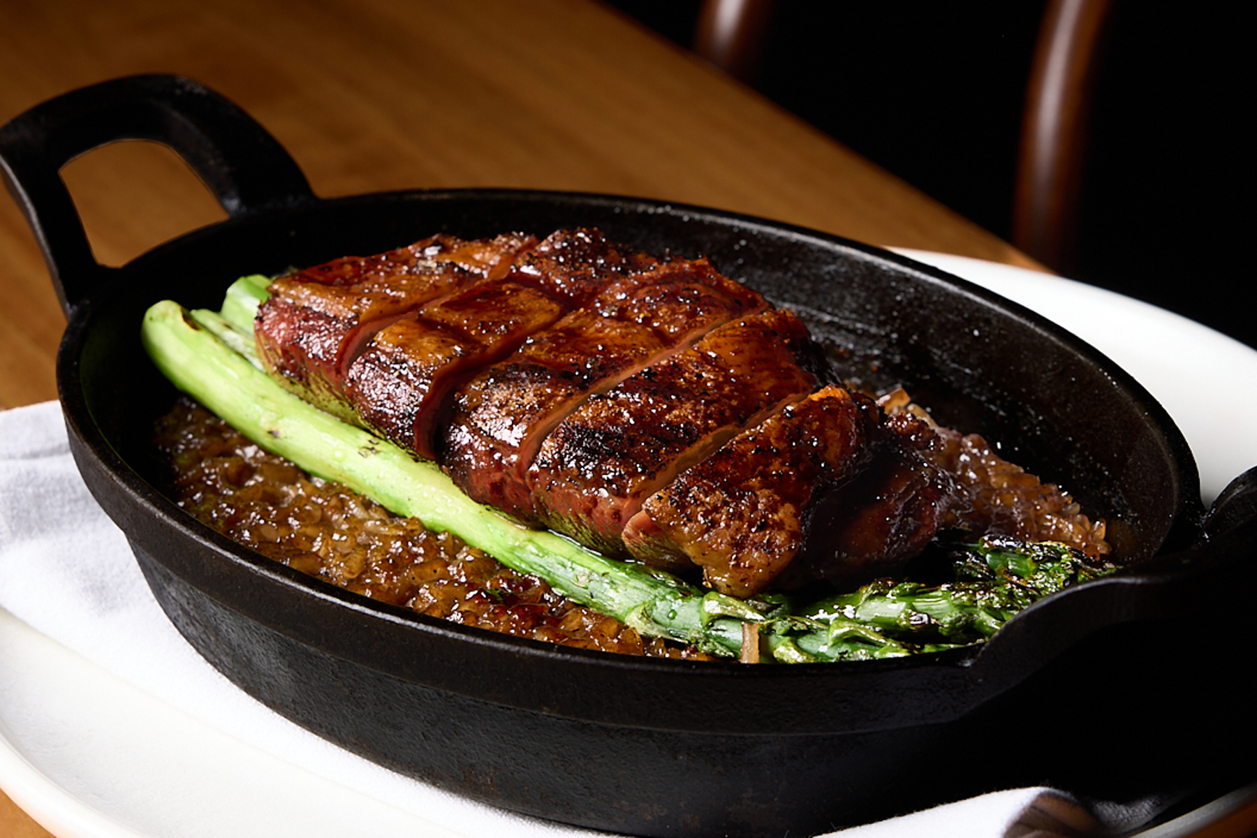 Bosco's roasted duck with PX glaze as featured in Eat Brisbane | Credit: Shika Finnemore