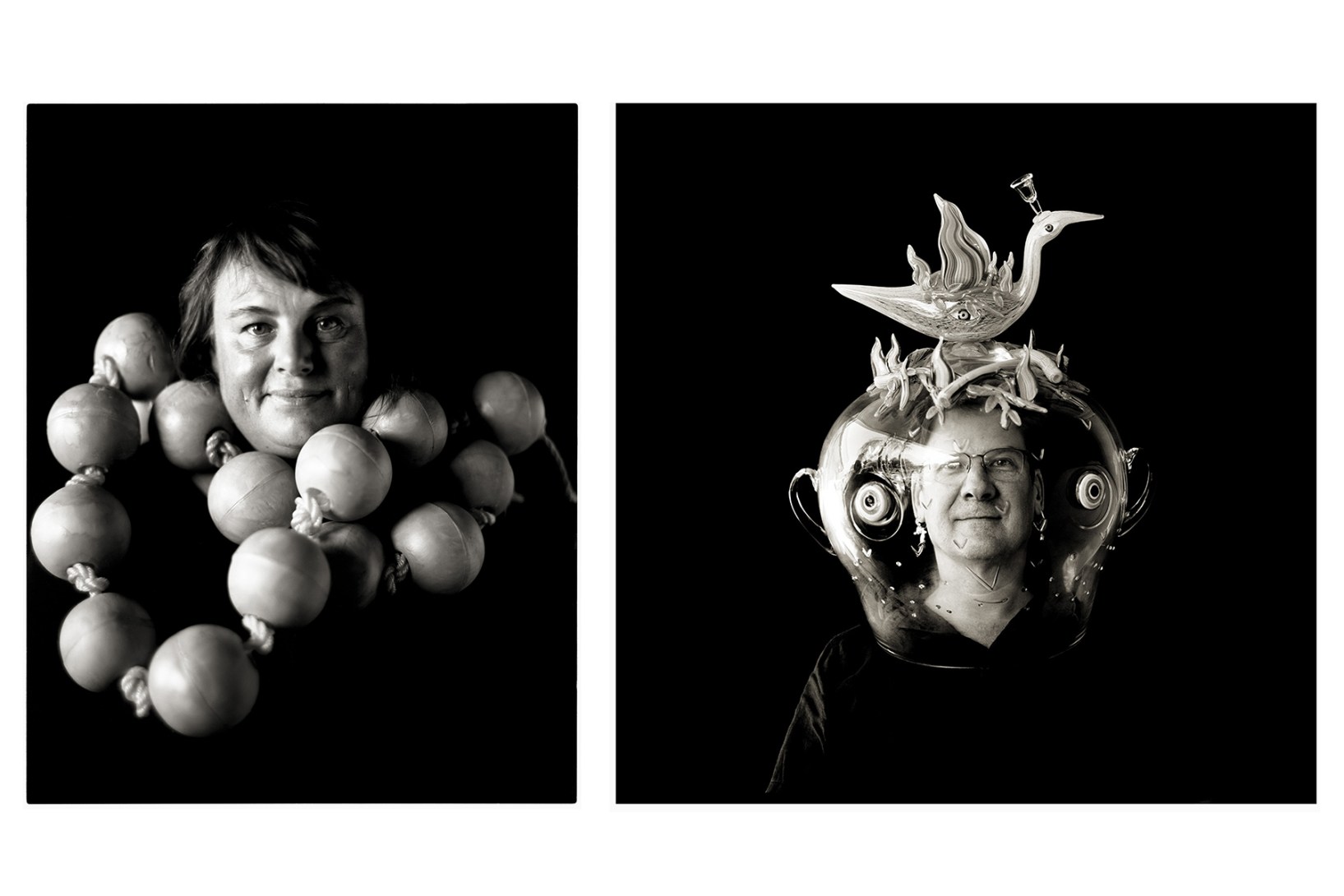 Jeweller Lauren Simeoni and glass artist Tom Moore are among the 76 artists captured by photographer Tony Kearney. Photo: Tony Kearney / Supplied