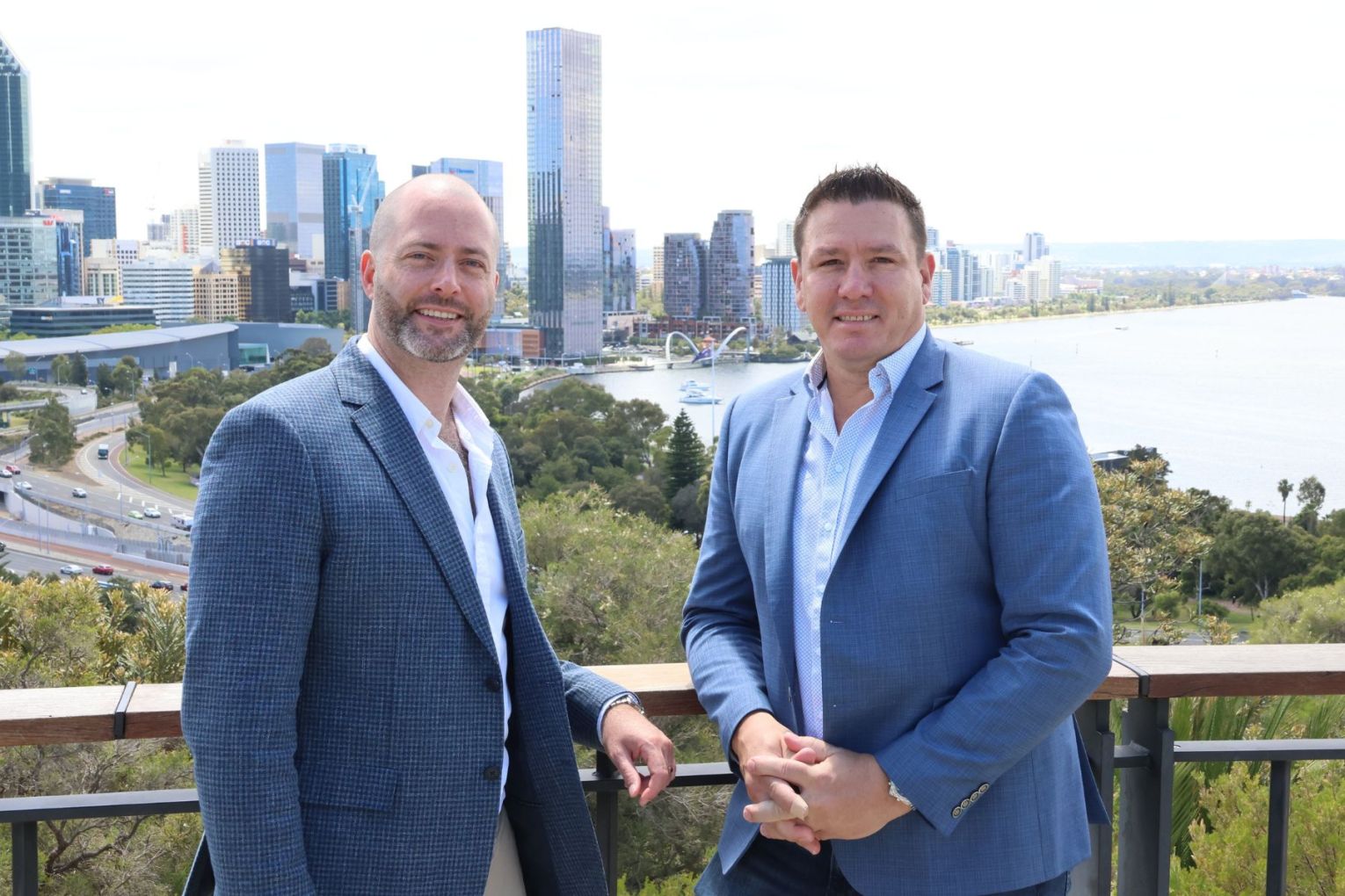 Bailey Abbott founder Tom Carlton and managing director WA Glen Appleton. Photo: Supplied