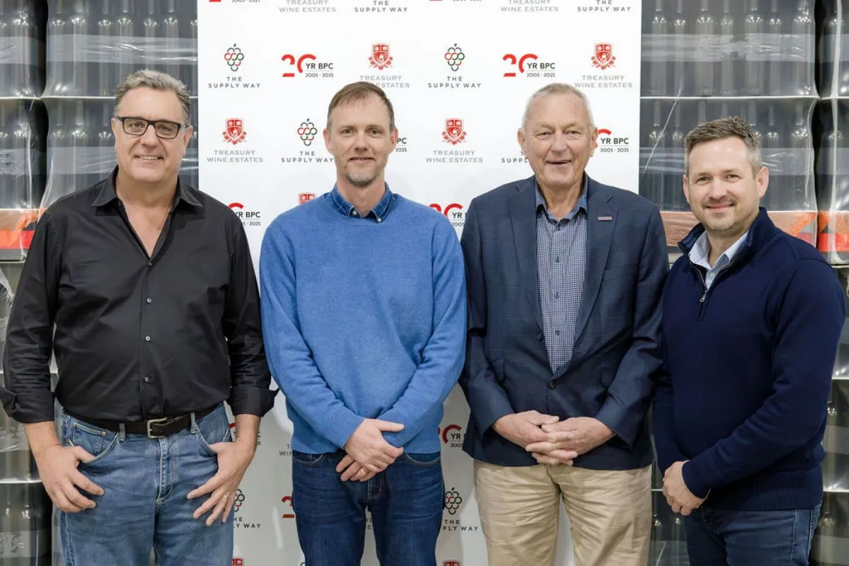 Tim Ford, Scott Hazeldine, Barossa Mayor Bim Lange and Kerrin Petty