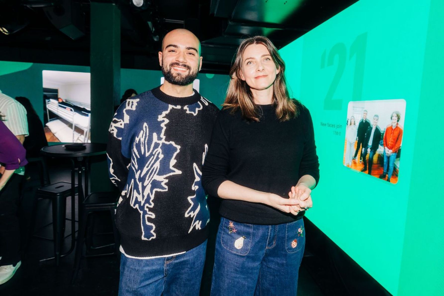 Caleb Sweeting and Layla Firth