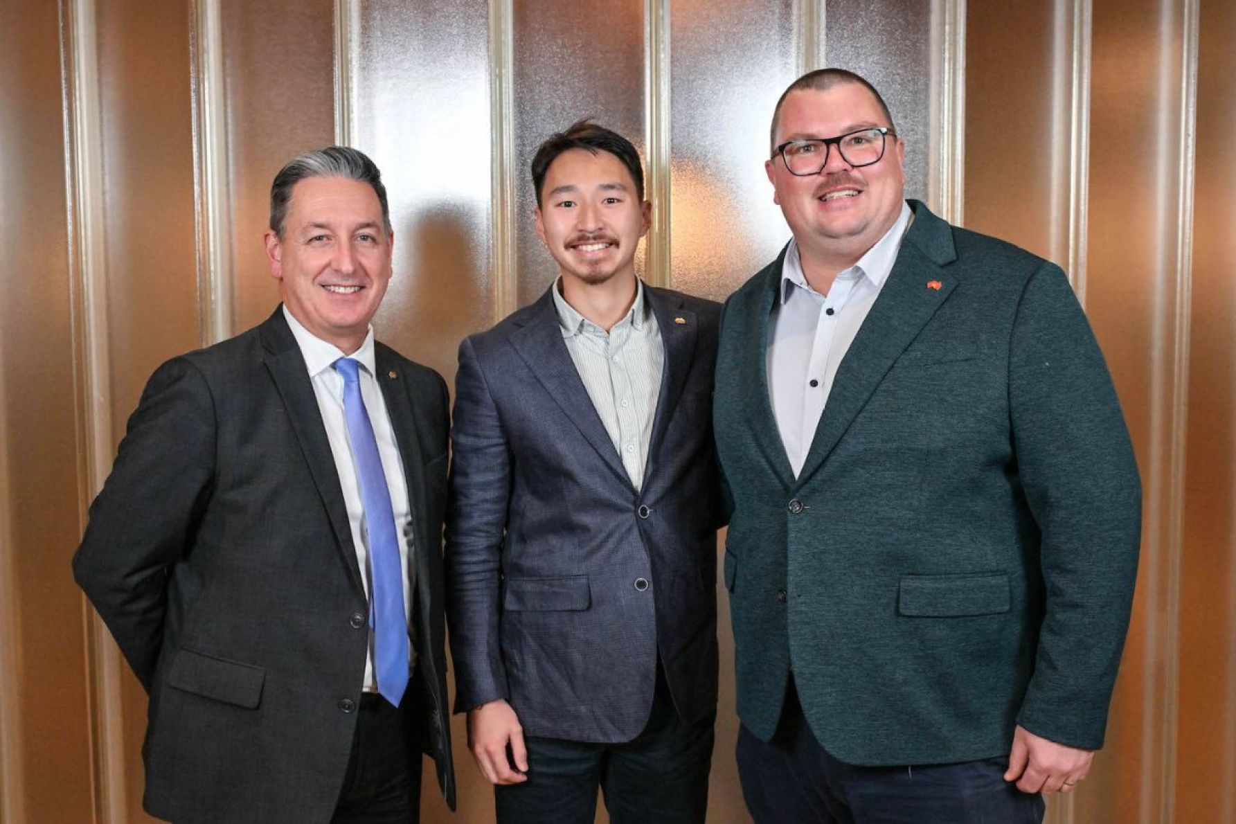 Chris Wood, Oscar Zhang and Bodhi Edwards