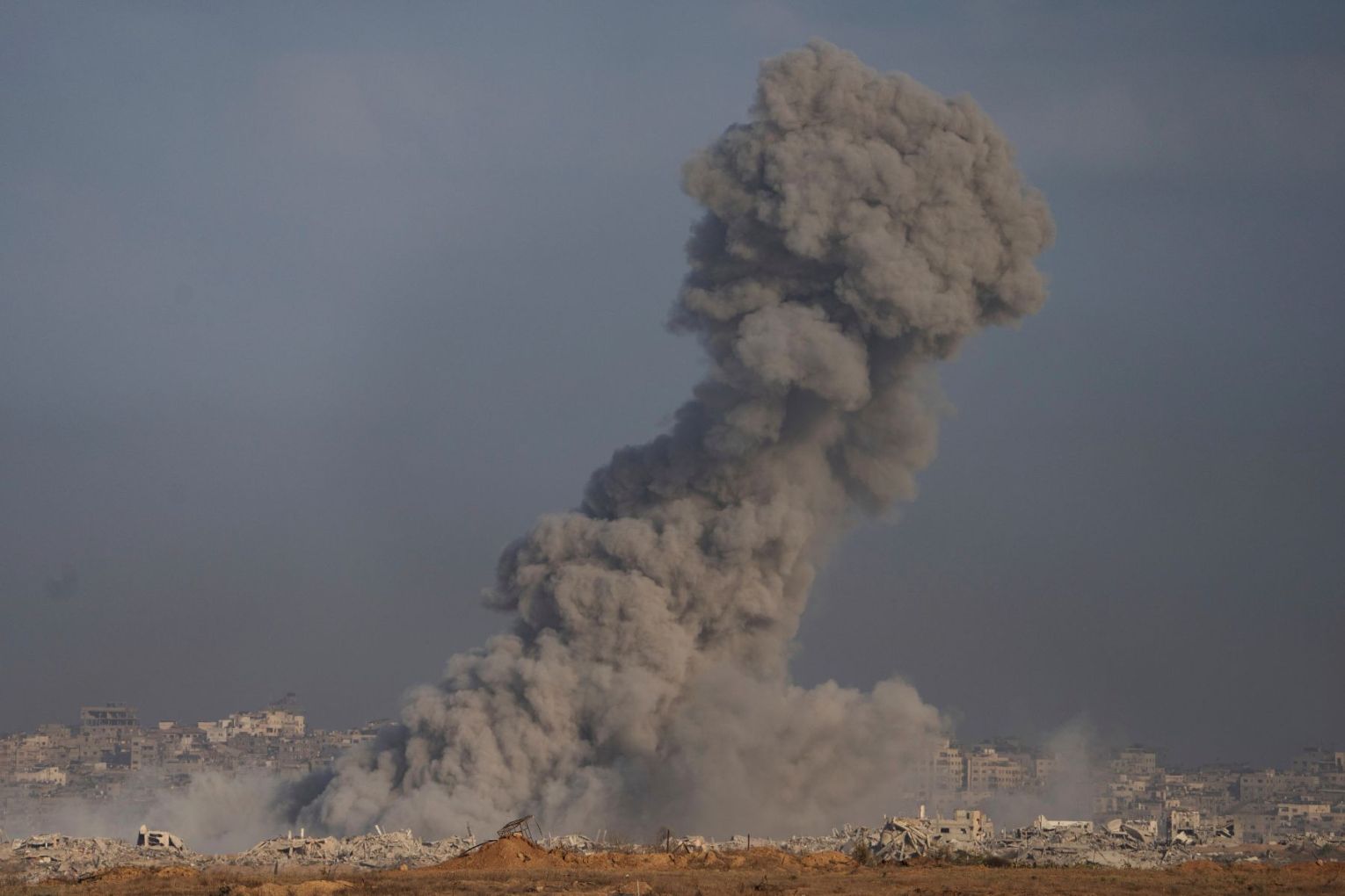 The deaths in Gaza have taken to 71 the number of Palestinians killed by Israel in the past 24 hours. Picture: AP Photo
