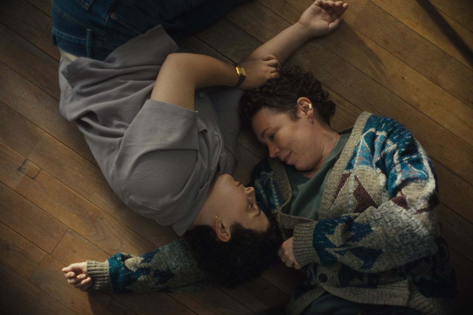 Aud Mason-Hyde and Olivia Colman star in Jimpa. Photo: Matthew Chuang / Supplied
