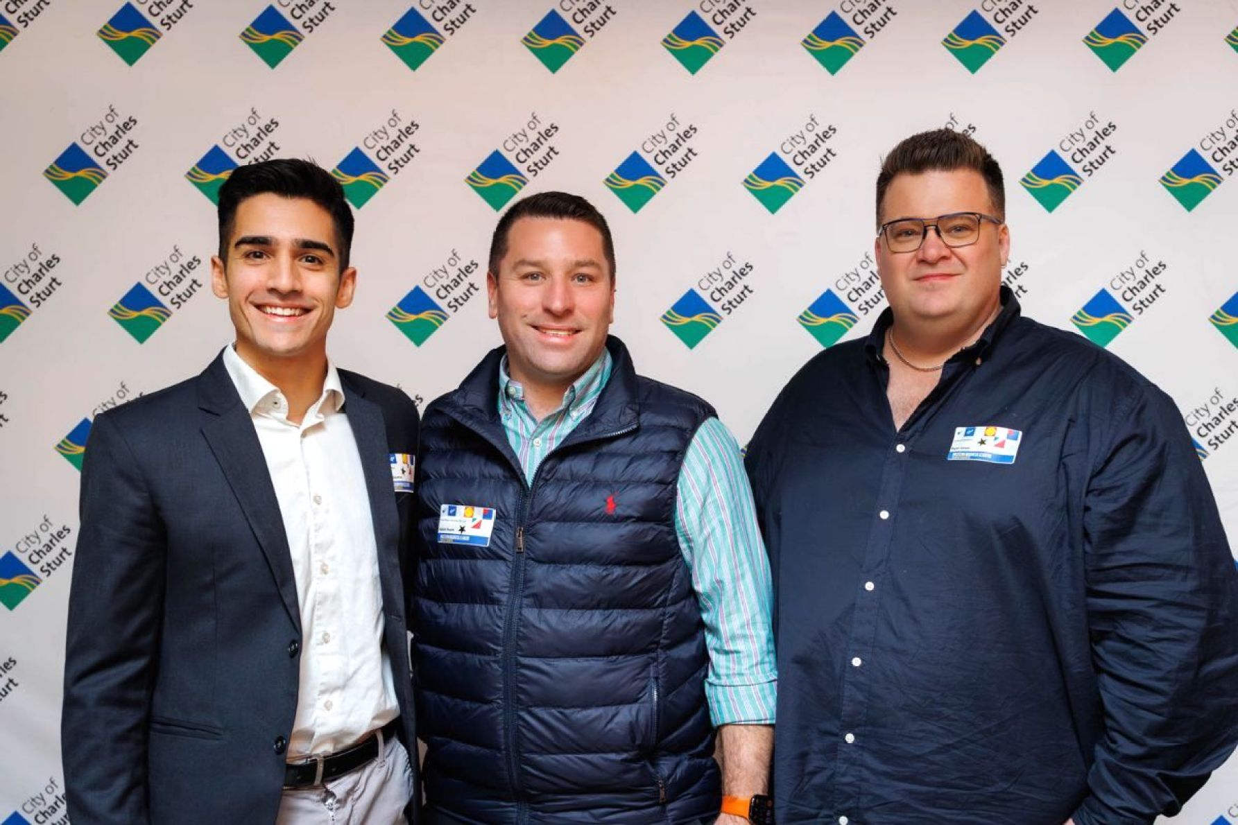 Jake Gazettas, Adam Peach and Ryan Jones